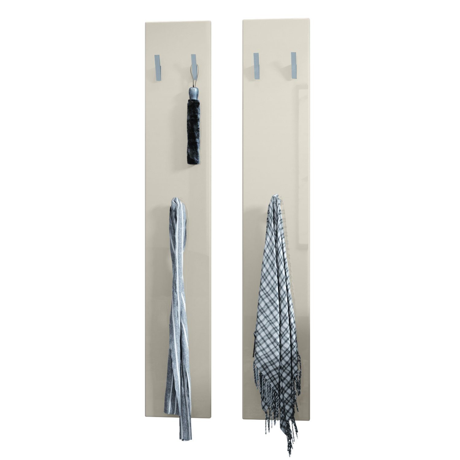 Vladon Garderobenpaneel Wandpaneel 140 (Garderobenpaneel, bestehend aus 2 P günstig online kaufen