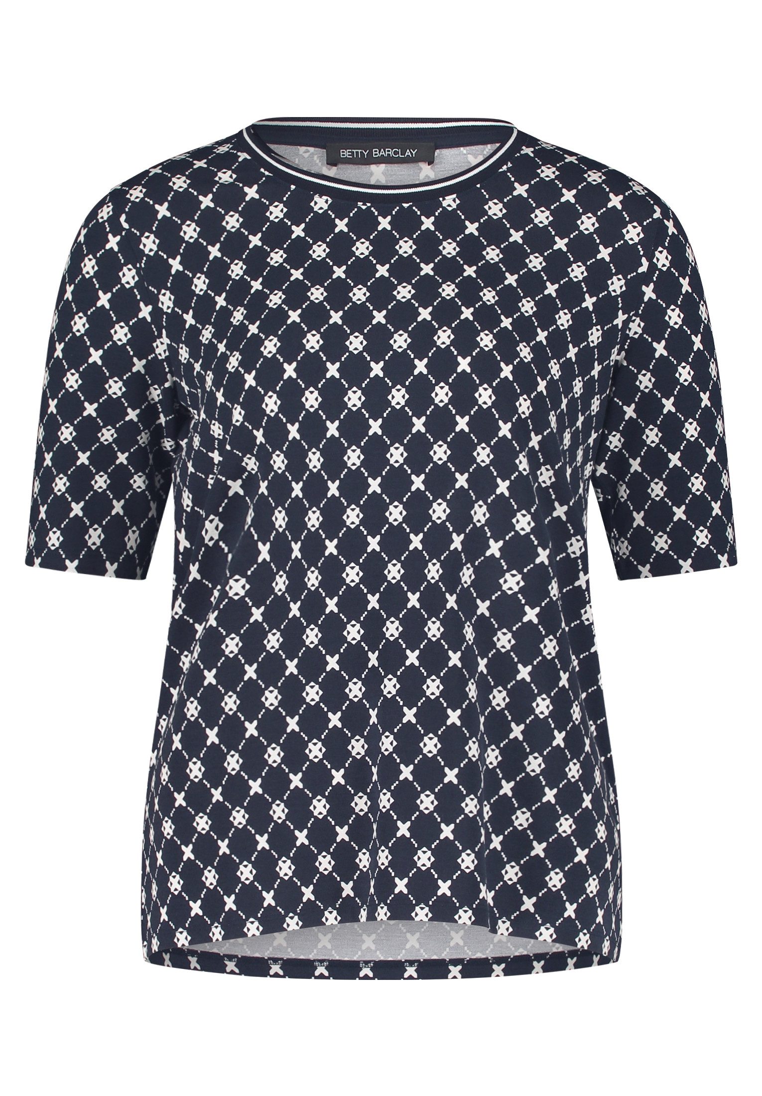 Betty Barclay Kurzarmshirt Damen mit Rippbündchen (1-tlg) günstig online kaufen