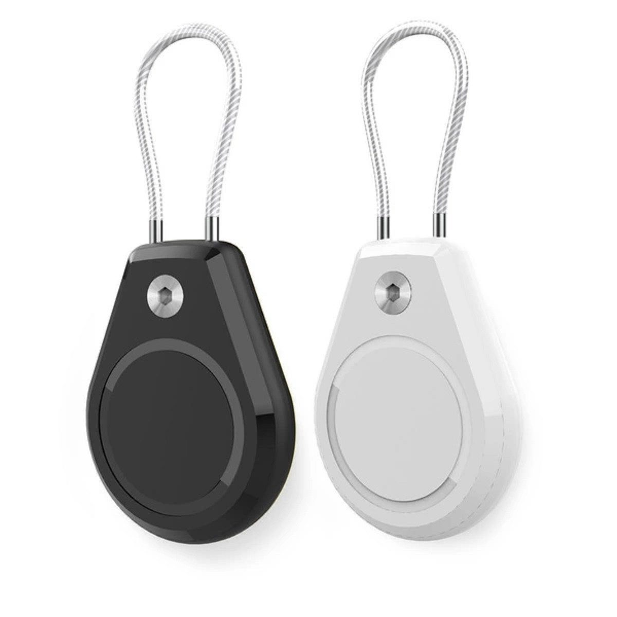 Schlüsselanhänger Schutzhülle kompatibel mit Apple AirTag, Wasserdicht, Stahlkabel