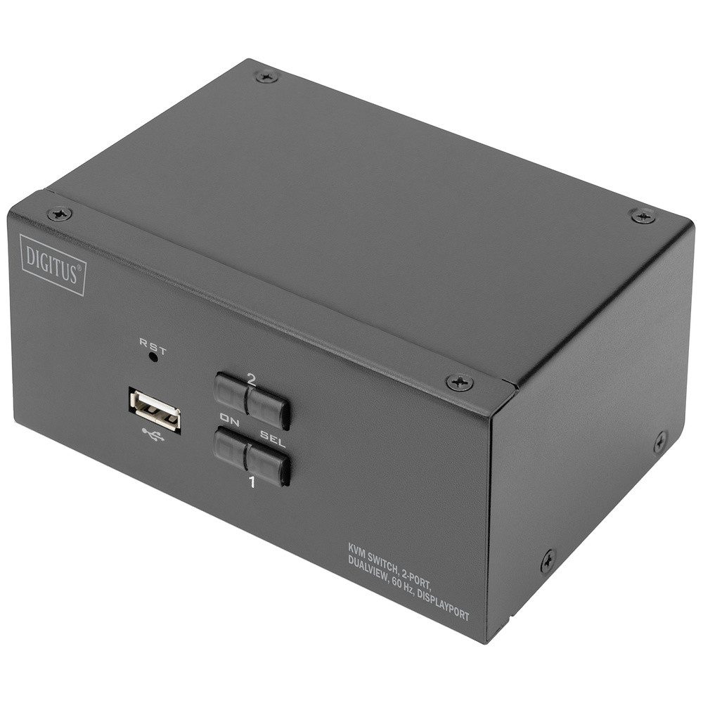 Digitus Digitus DS-12862 2 Port KVM-Umschalter Display-Port Tastatur, USB 1920 Adapter