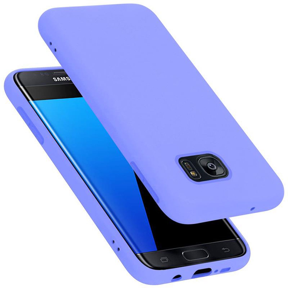 Cadorabo Handyhülle für Samsung Galaxy S7 EDGE Hülle Samsung Galaxy S7 EDGE, Flexible Hülle TPU Silikon Schutzhülle Back Cover Case