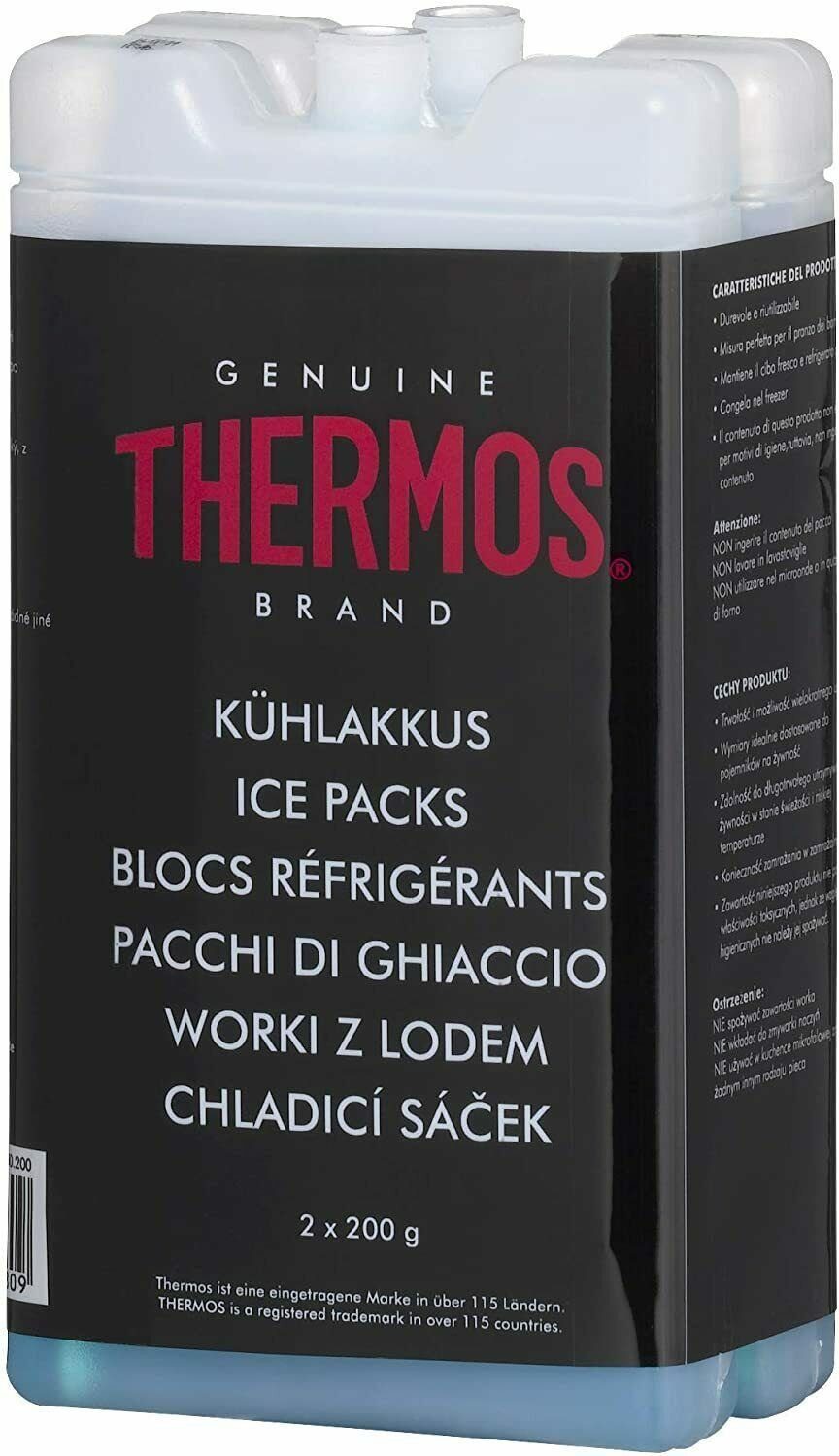 THERMOS Kühlakku Kühlakku Kühlpack PREMIUM 8x 200ml Kühlelemente für Kühltasche Kühlbox, hält 12 Stunden kalt, unendlich verwendbar