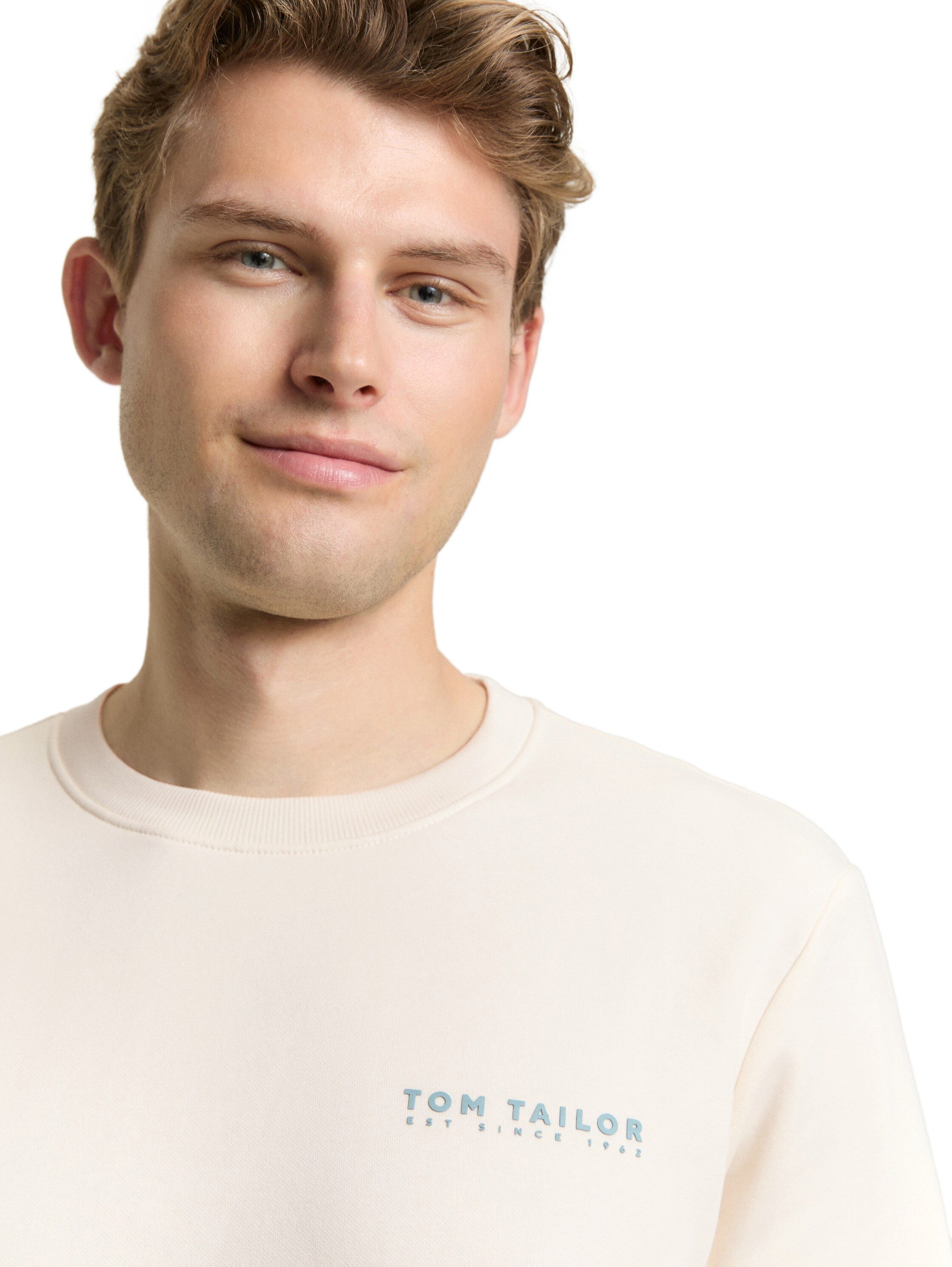TOM TAILOR Sweatshirt mit Logo Stickerei
