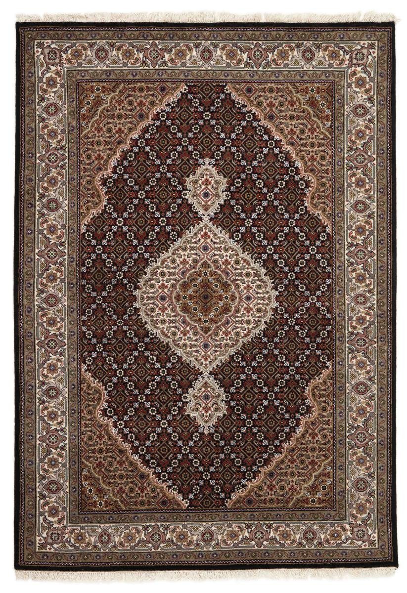 mm Täbriz Indo Orientteppich Nain Trading, 142x205 12 Handgeknüpfter Höhe: Orientteppich, rechteckig,