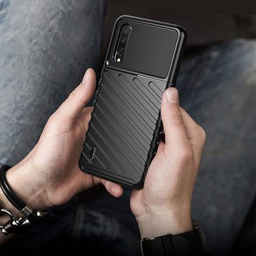 cofi1453 Bumper cofi1453® Hybrid Armor Etui SchutzHülle "Thunder" Case Bumper Cover Handyhülle Matt Hülle Robust Rutschfest für iPhone Xs