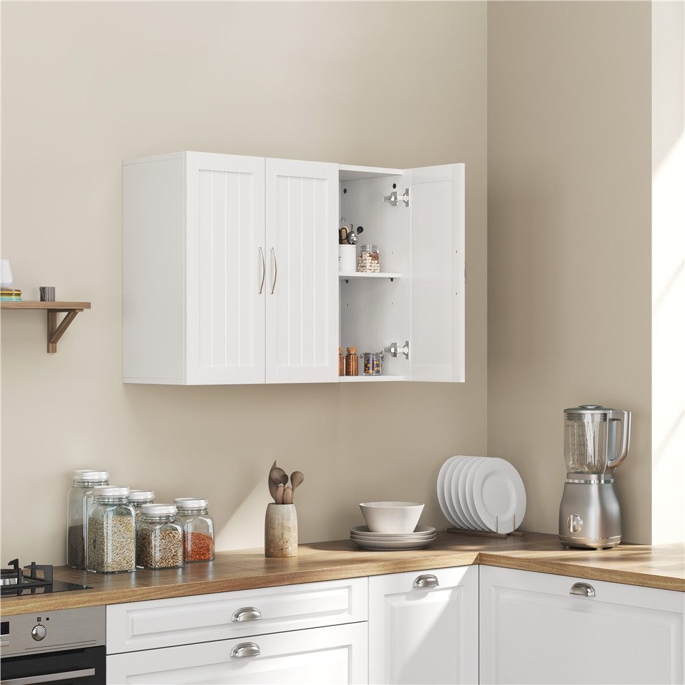 Yaheetech Hängeschrank Wandschrank Badkommode Badschrank Küchenschrank günstig online kaufen