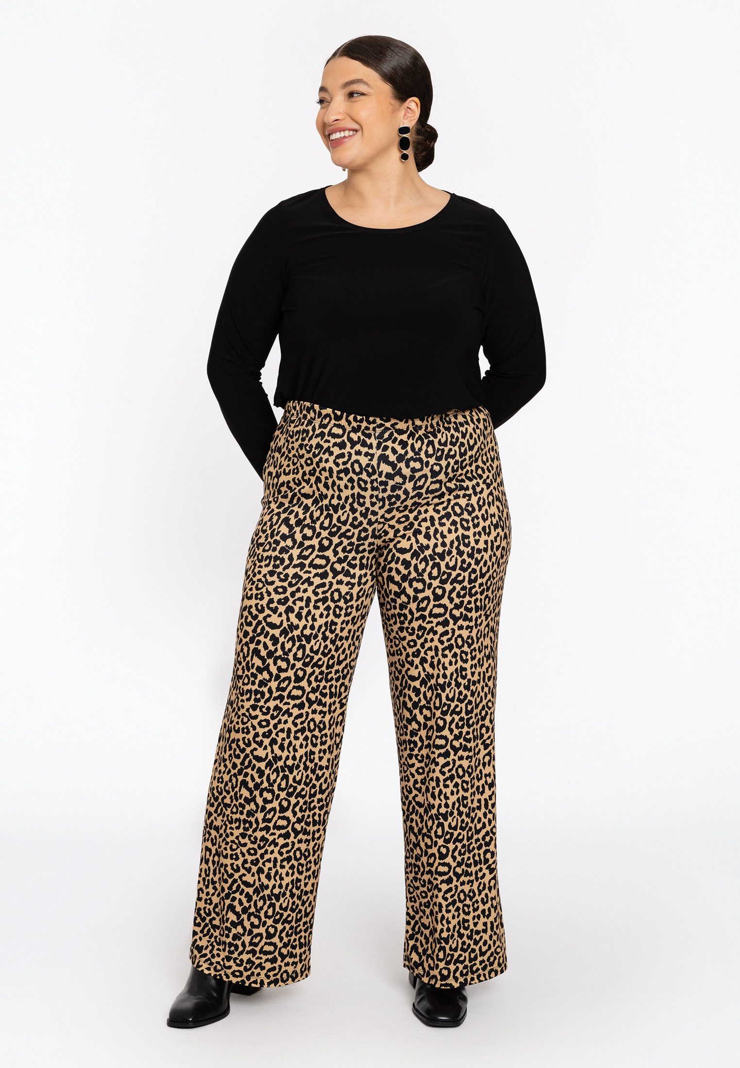 Bootcuthose Damen Hose mit einem elastischen Bund