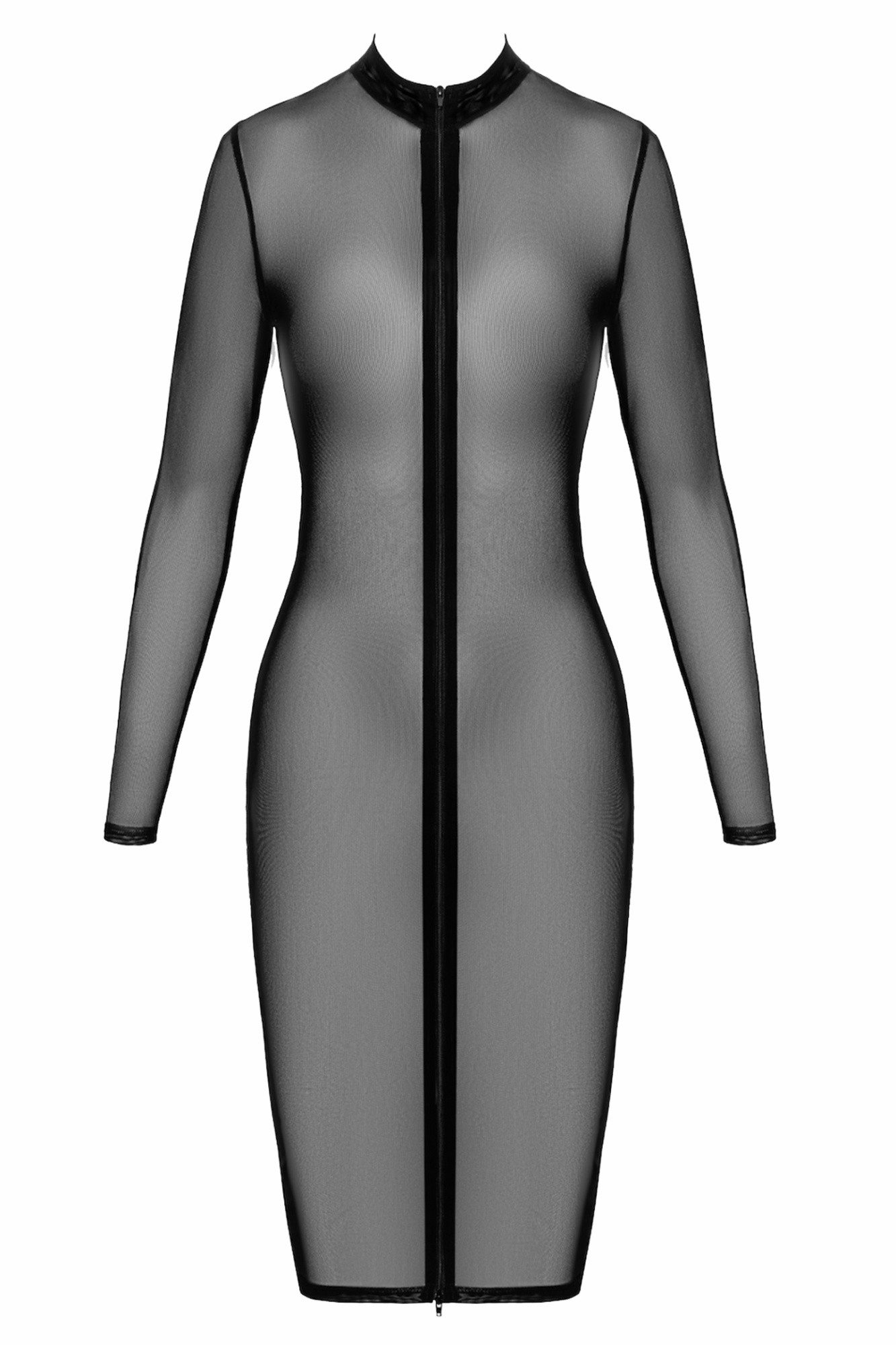 Noir Handmade Minikleid Transparentes halblanges Damen Dessous Kleid langar günstig online kaufen