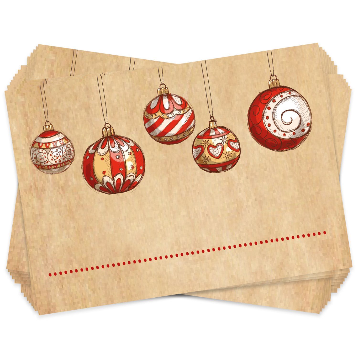 Thumbnail - Sticker Weihnachtsaufkleber Set zum Beschriften, (100-tlg)