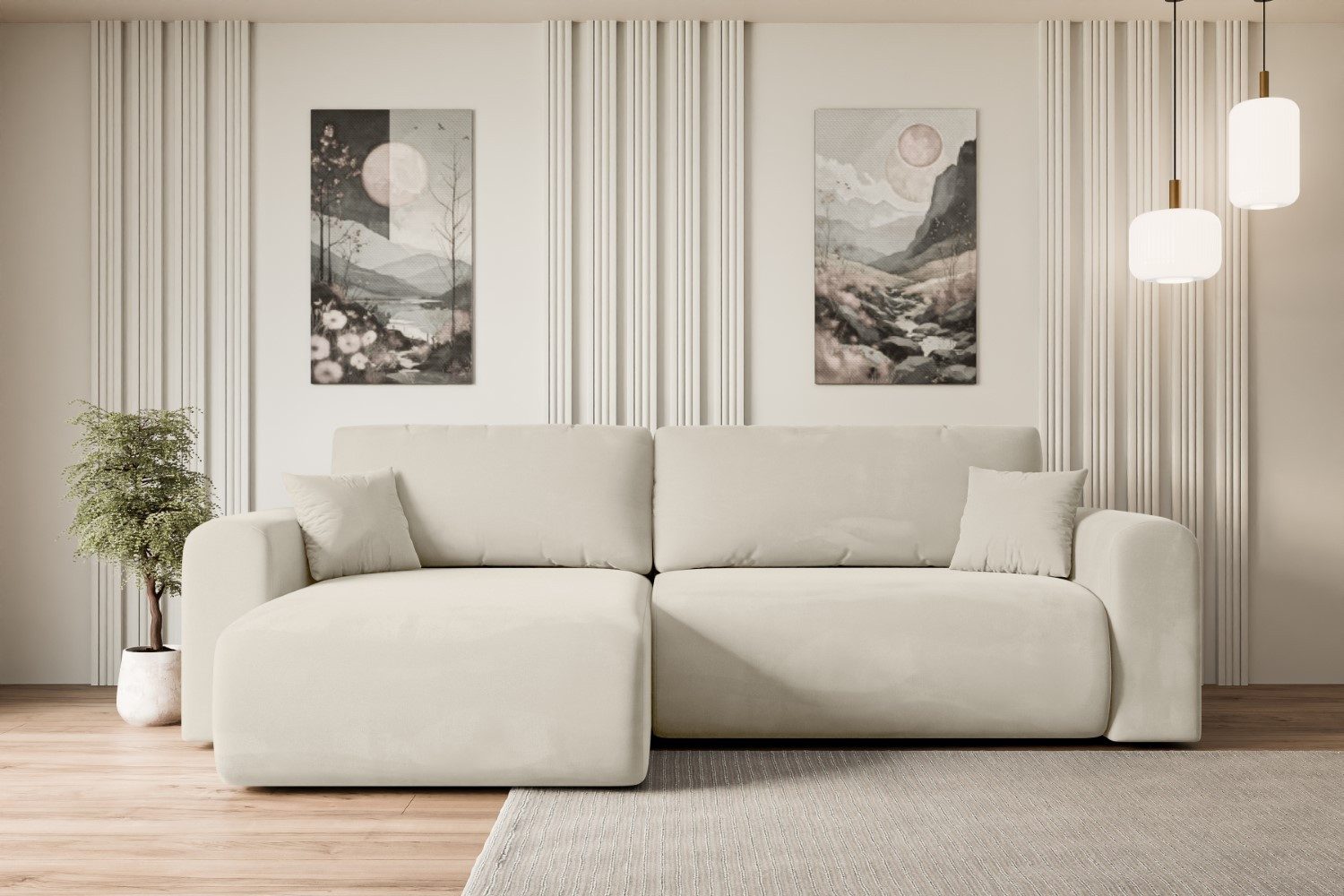 ALTDECOR Ecksofa ORRO-L, Couch mit Schlaffunktion, günstig online kaufen