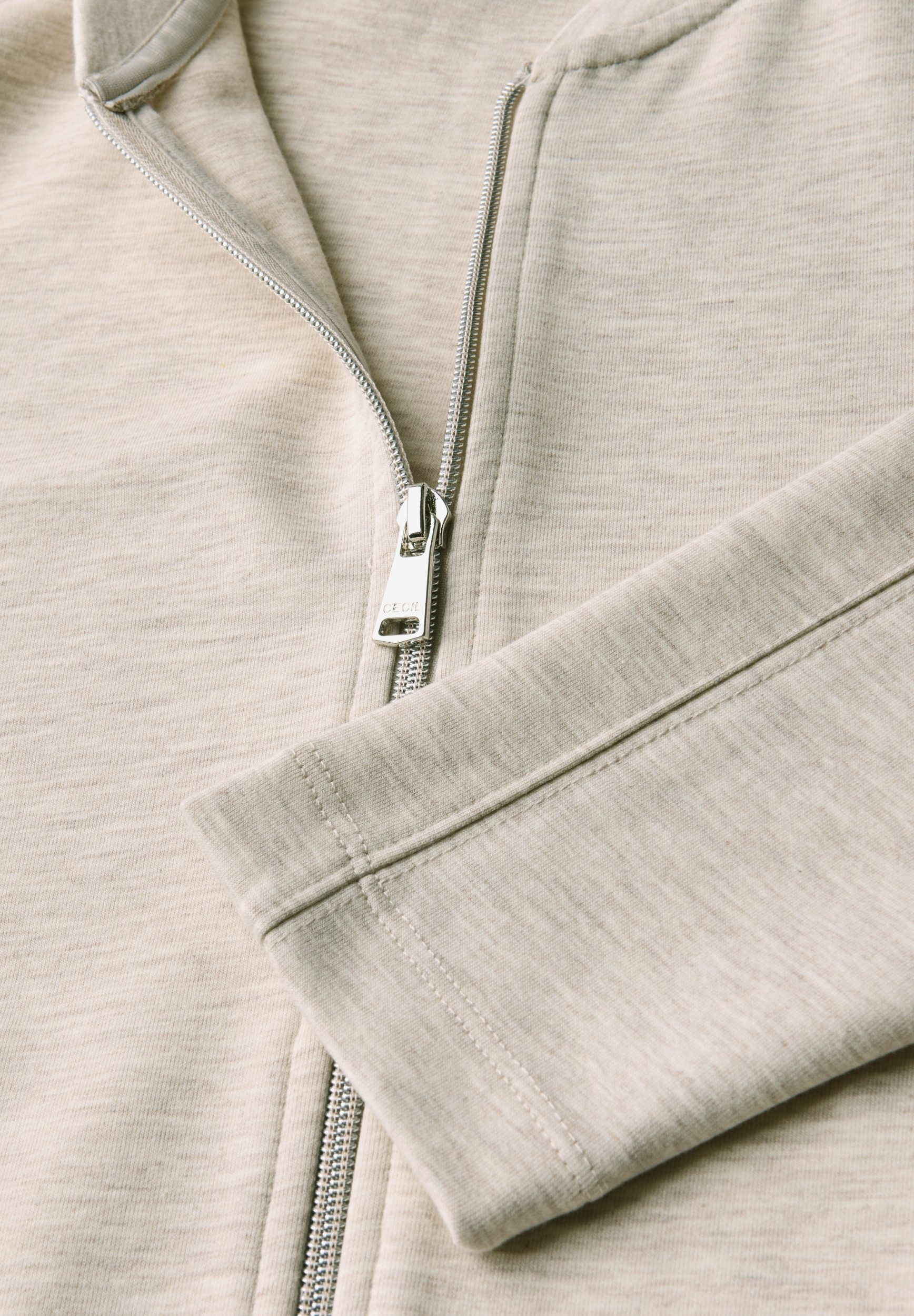 CECIL Sweatjacke Sweat Blouson with Strings günstig online kaufen