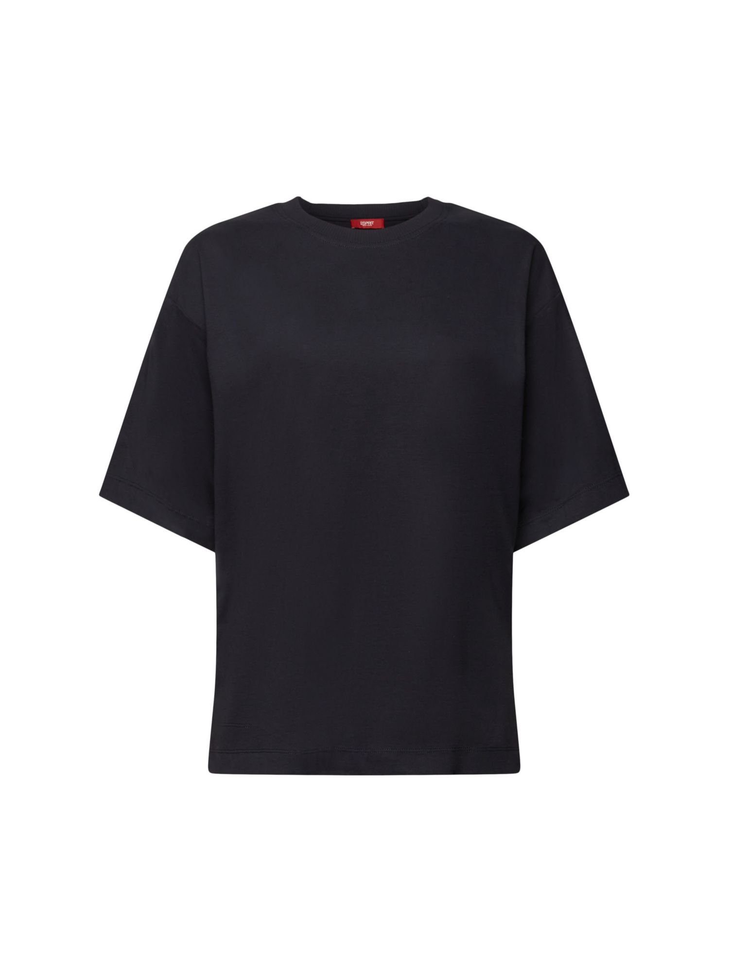 edc by Esprit T-Shirt Oversized T-Shirt aus Baumwolle (1-tlg) BLACK