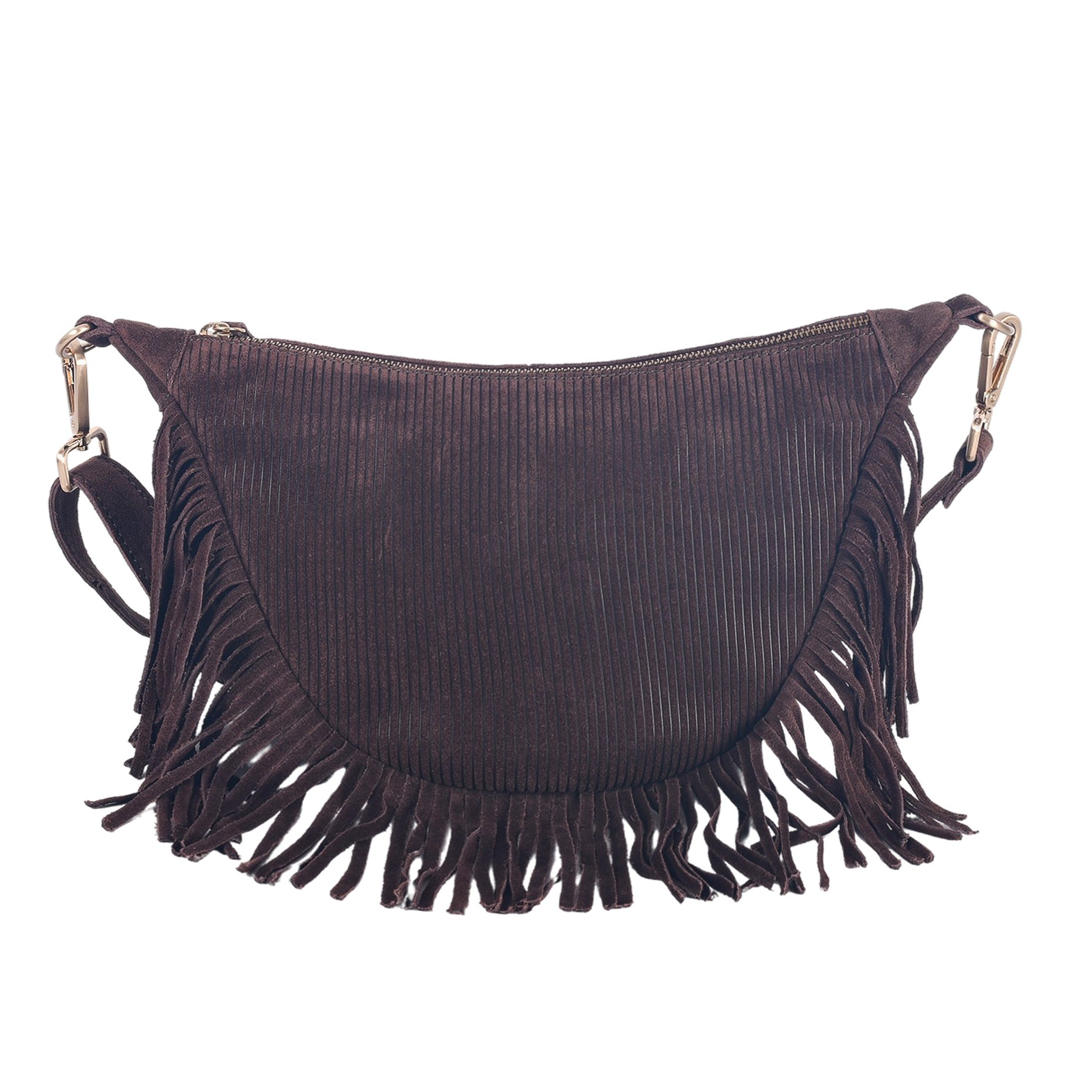 HARBOUR 2nd Handtasche Winona, Damen Henkeltasche, Hobo mit modischen Fransen