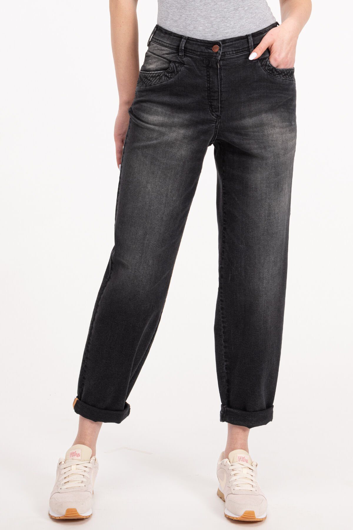 Recover Pants 5-Pocket-Jeans Amira Schwarz