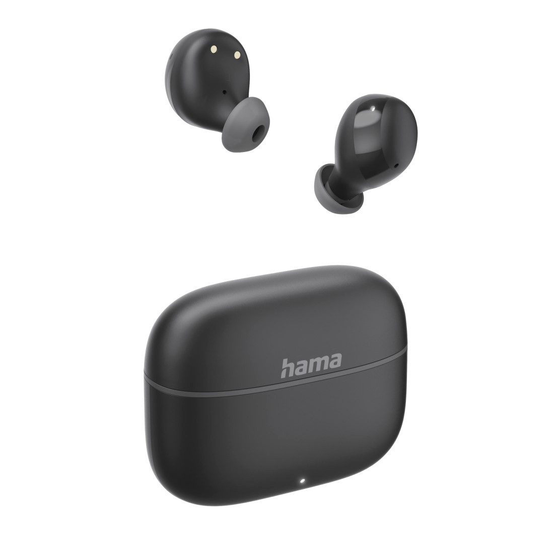 Hama True Wireless Kopfhörer In Ear, Ladecase, bis 20h Akku, Bass Boost wireless In-Ear-Kopfhörer (Sprachsteuerung, True Wireless, kompatibel mit Siri, Google Assistant, Siri, A2DP Bluetooth, SPP, HFP, AVRCP Bluetooth)