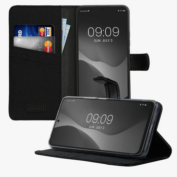 kwmobile Handyhülle Wallet Case für Xiaomi Redmi Note 12 (4G), Hülle mit Ständer - Handyhülle Kartenfächer