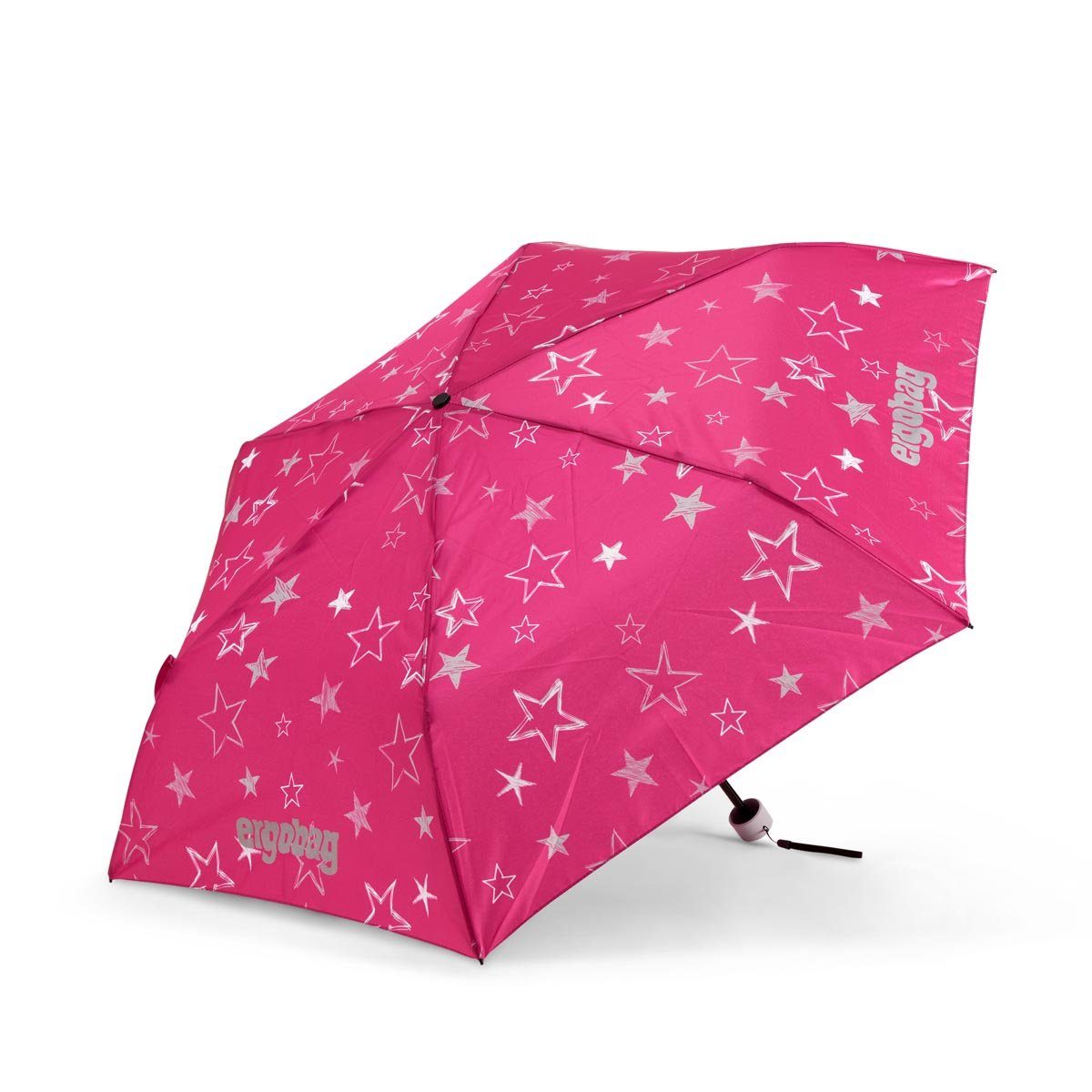 Taschenregenschirm ergobag SternzauBär Refektierend Kinder-Regenschirm,