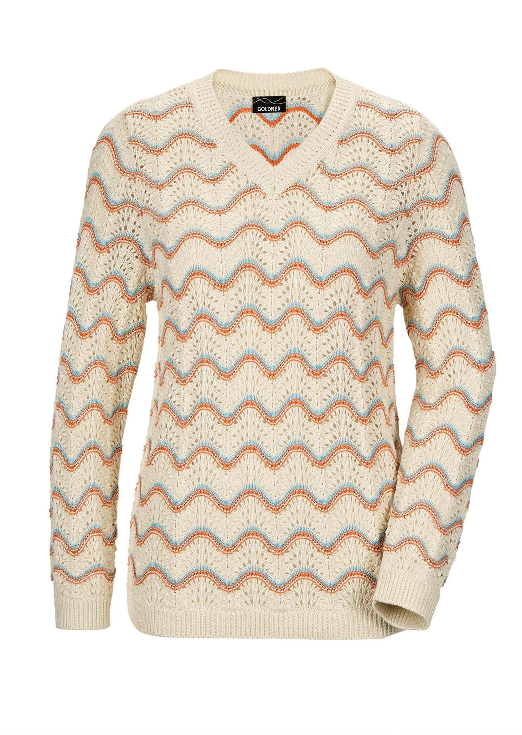 Strickpullover Eleganter Ajour-Pullover