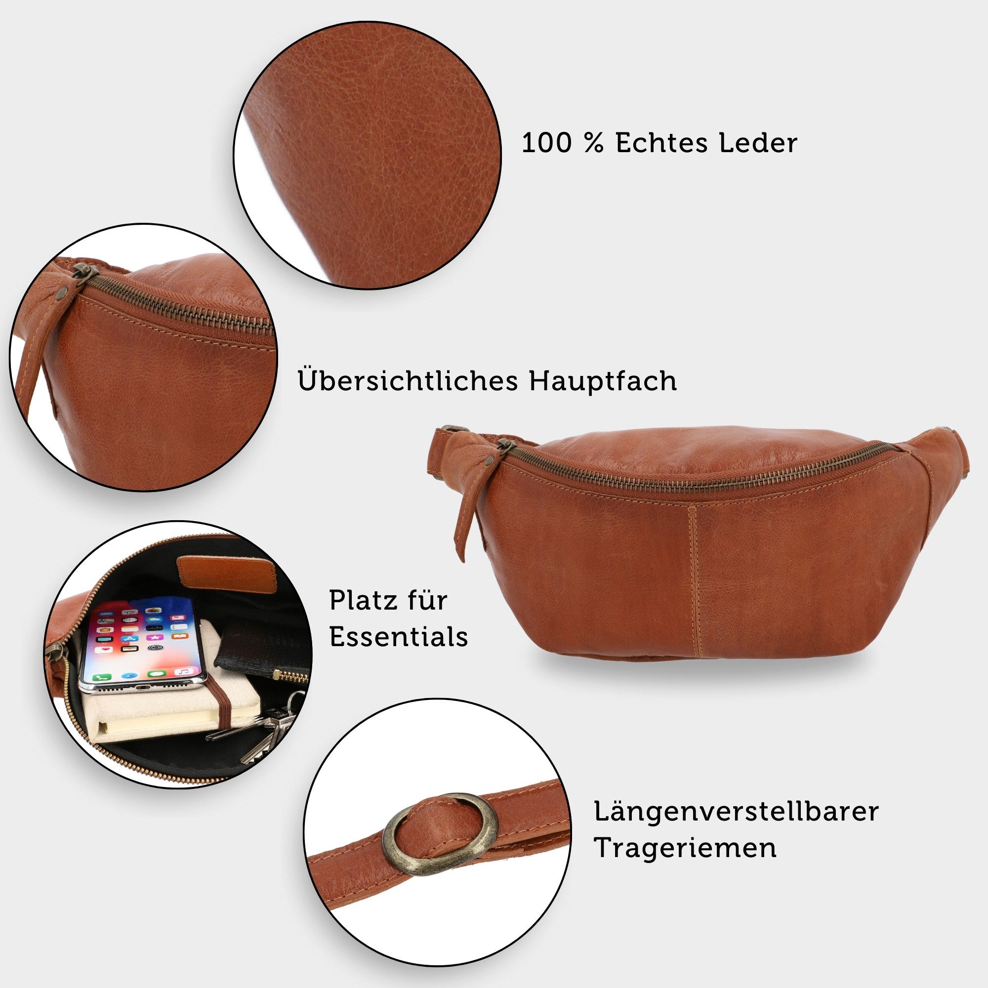 Gusti Leder Gürteltasche Gusti Leder Gürteltasche günstig online kaufen