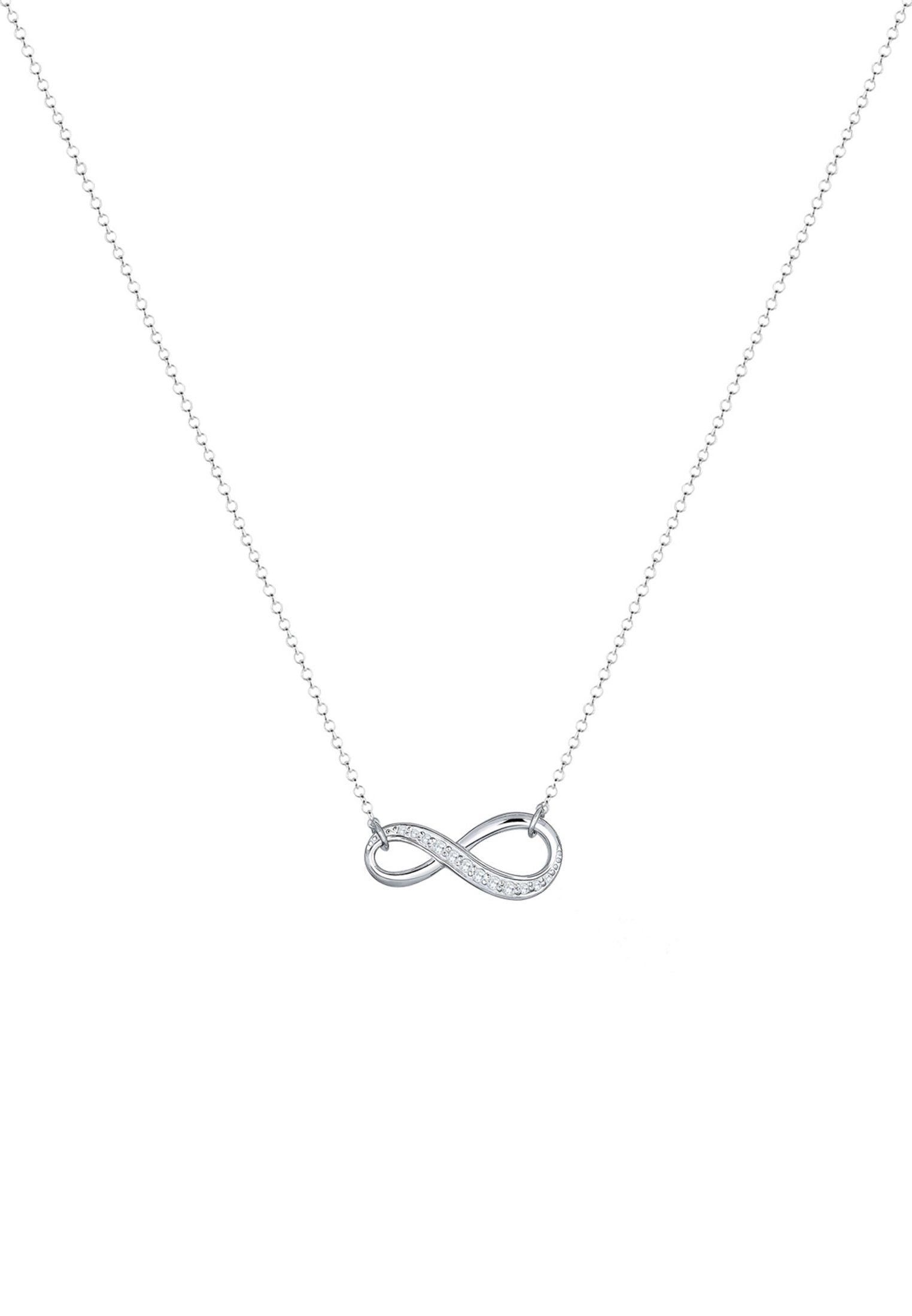 Elli Sterling Infinity 925 Infinity Zirkonia Silber, Kette mit Anhänger