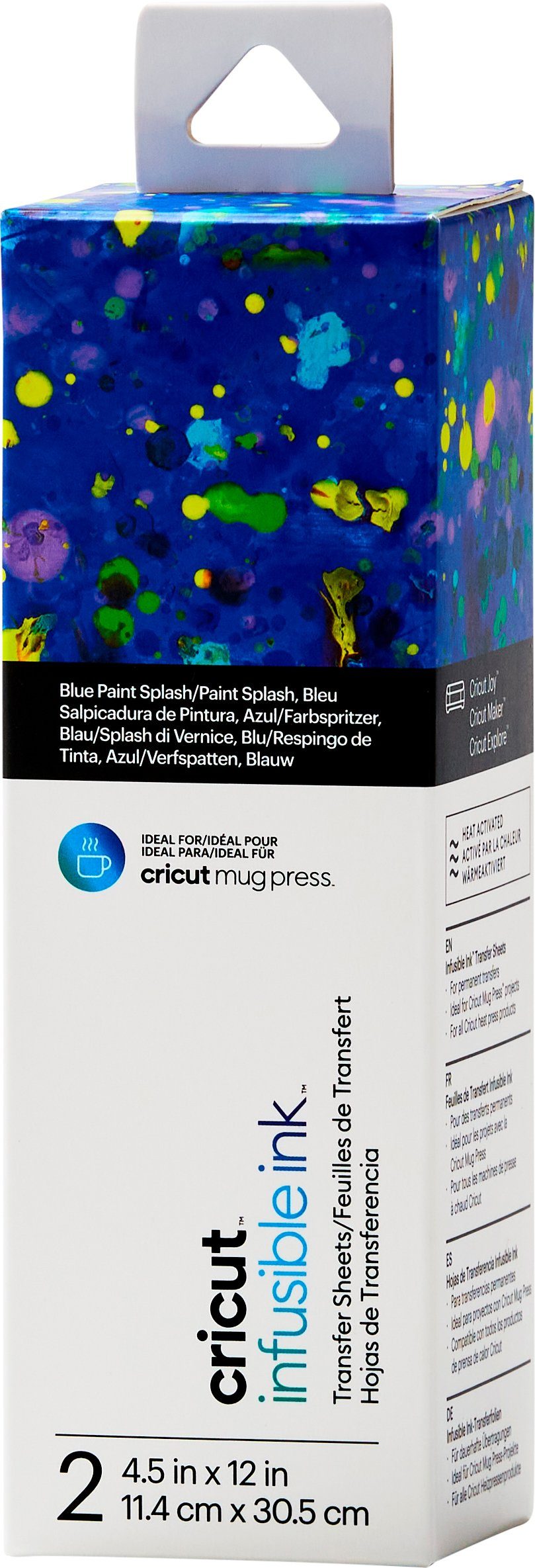 Cricut Dekorationsfolie Transferbogen Infusible Ink, 30,5 cm 11,4 cm 2 Stück