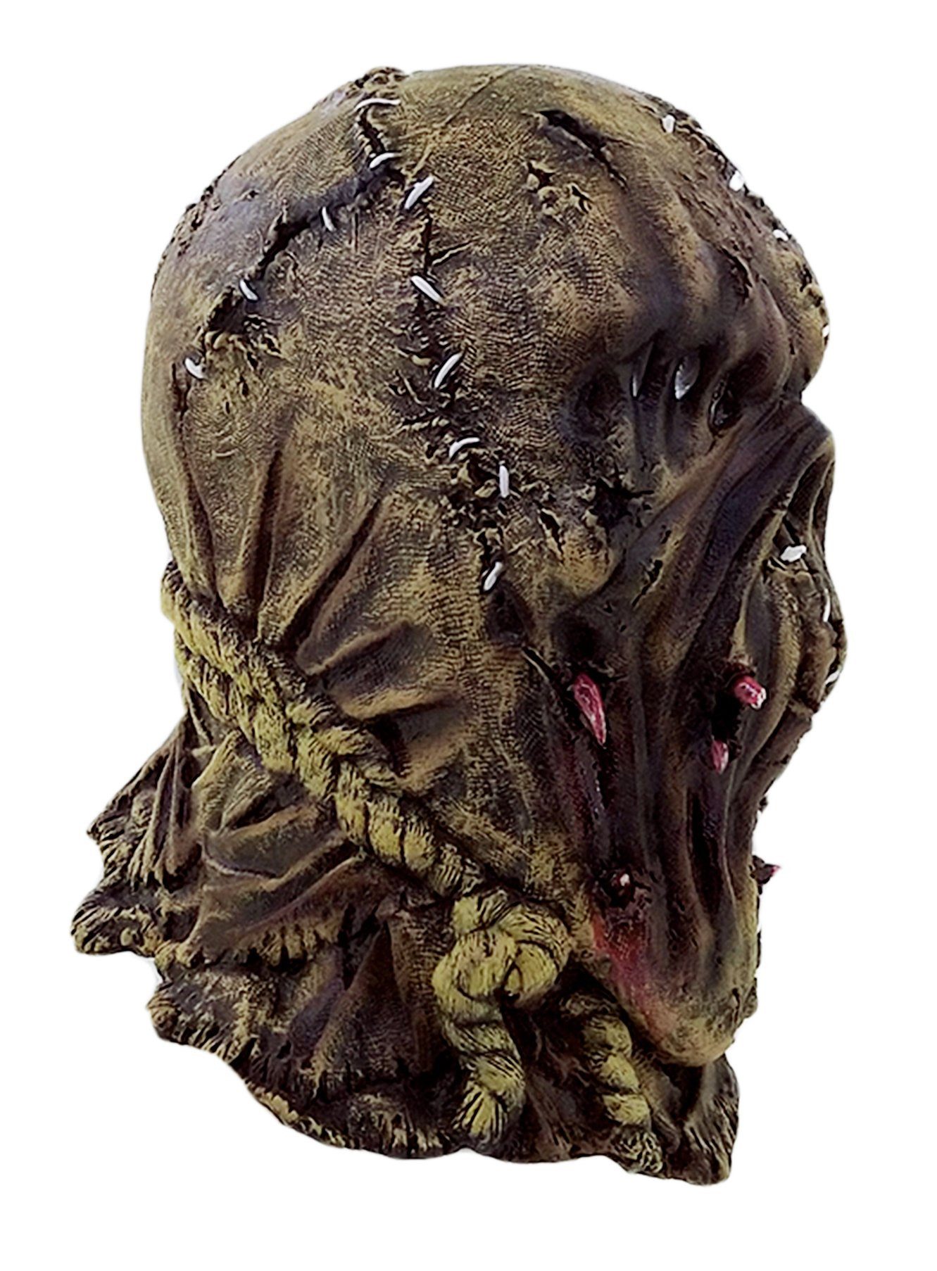 Ghoulish Productions Verkleidungsmaske Scarecrow Monster Maske, Fieses Sackgesicht als Halloween-Vogelscheuche