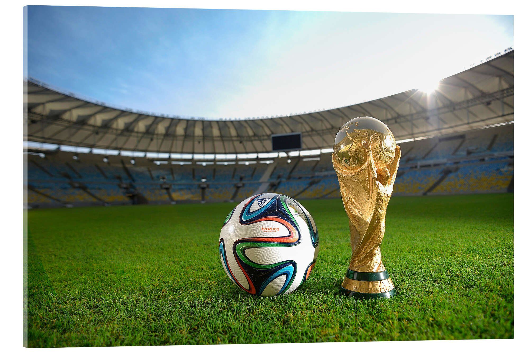 Posterlounge Acrylglasbild Mirafoto, Spielball der Fußball-Weltmeisterschaft 2014, Fotografie