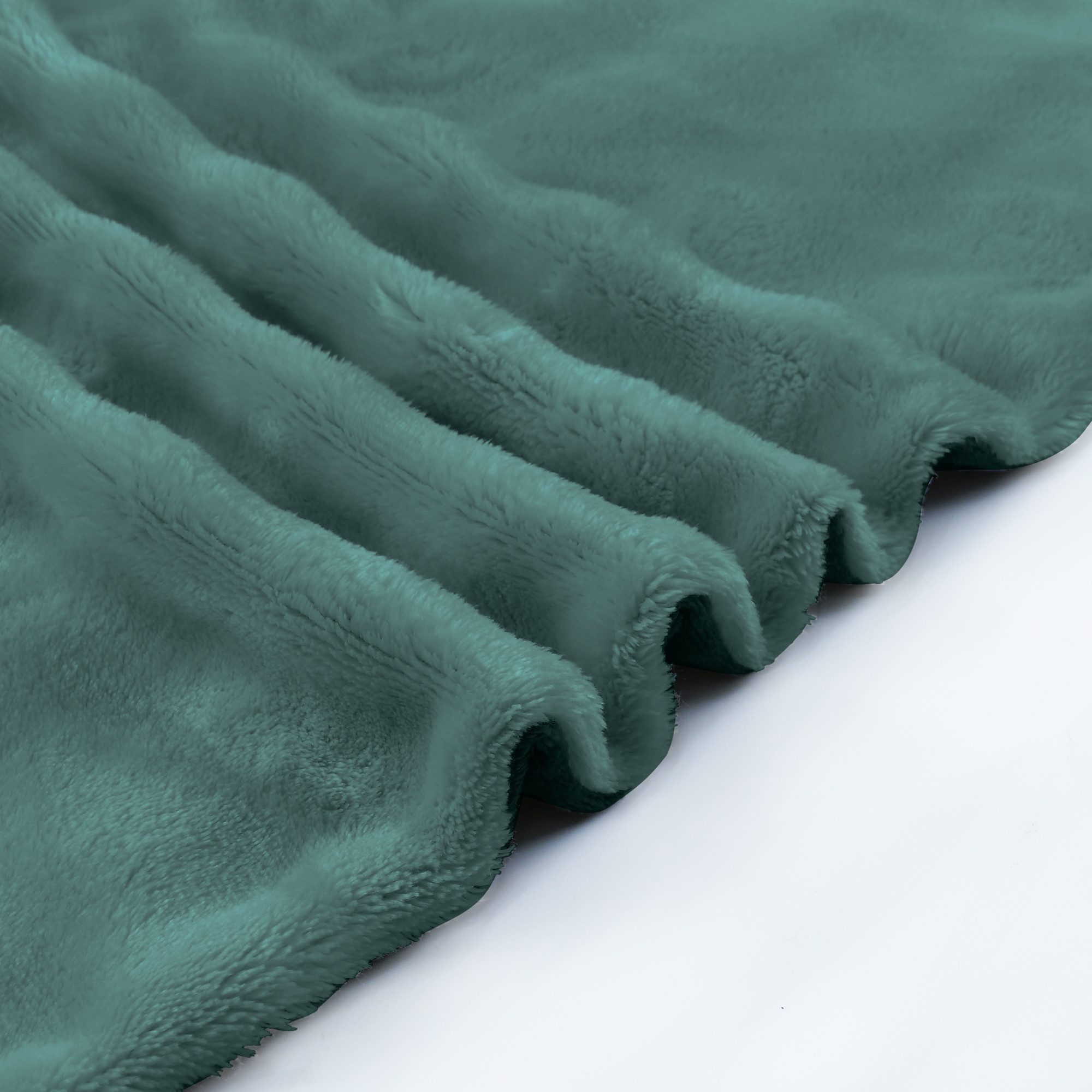 Leonado Vicenti Bettwäsche Winter Teddy Plüsch Bubble, Microfaser, 2 teilig, Flauschig warmes Cashmere Touch, Einfarbig, Wellen Design