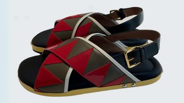 MARNI Marni Leather Anatomic Fussbett Slingback Sandals Schuhe Flats Shoes N Sandale