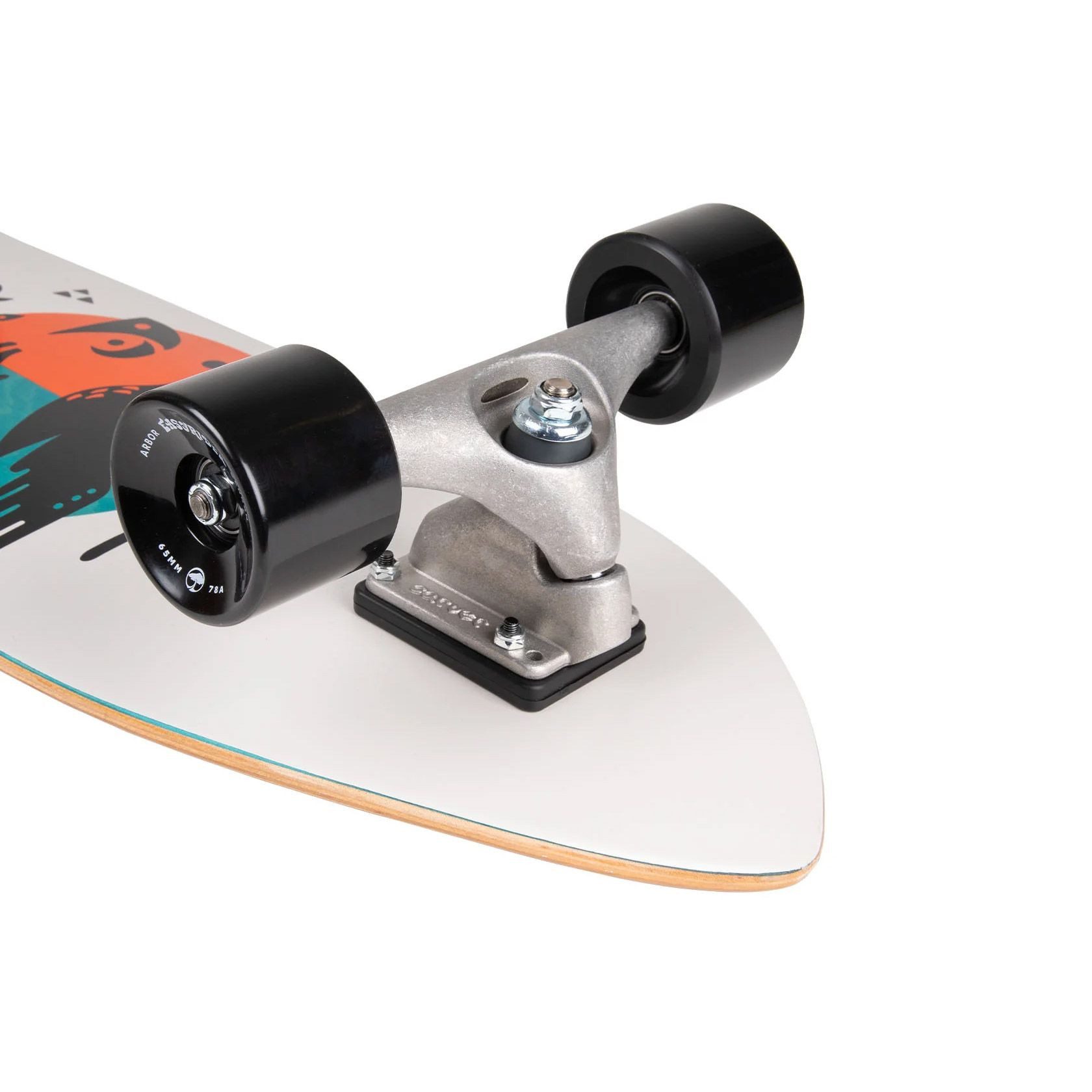 Arbor Collective Minilongboard x Carver CX Surf Rocket 30.5", Surfskate Board mit Carver CX Achse