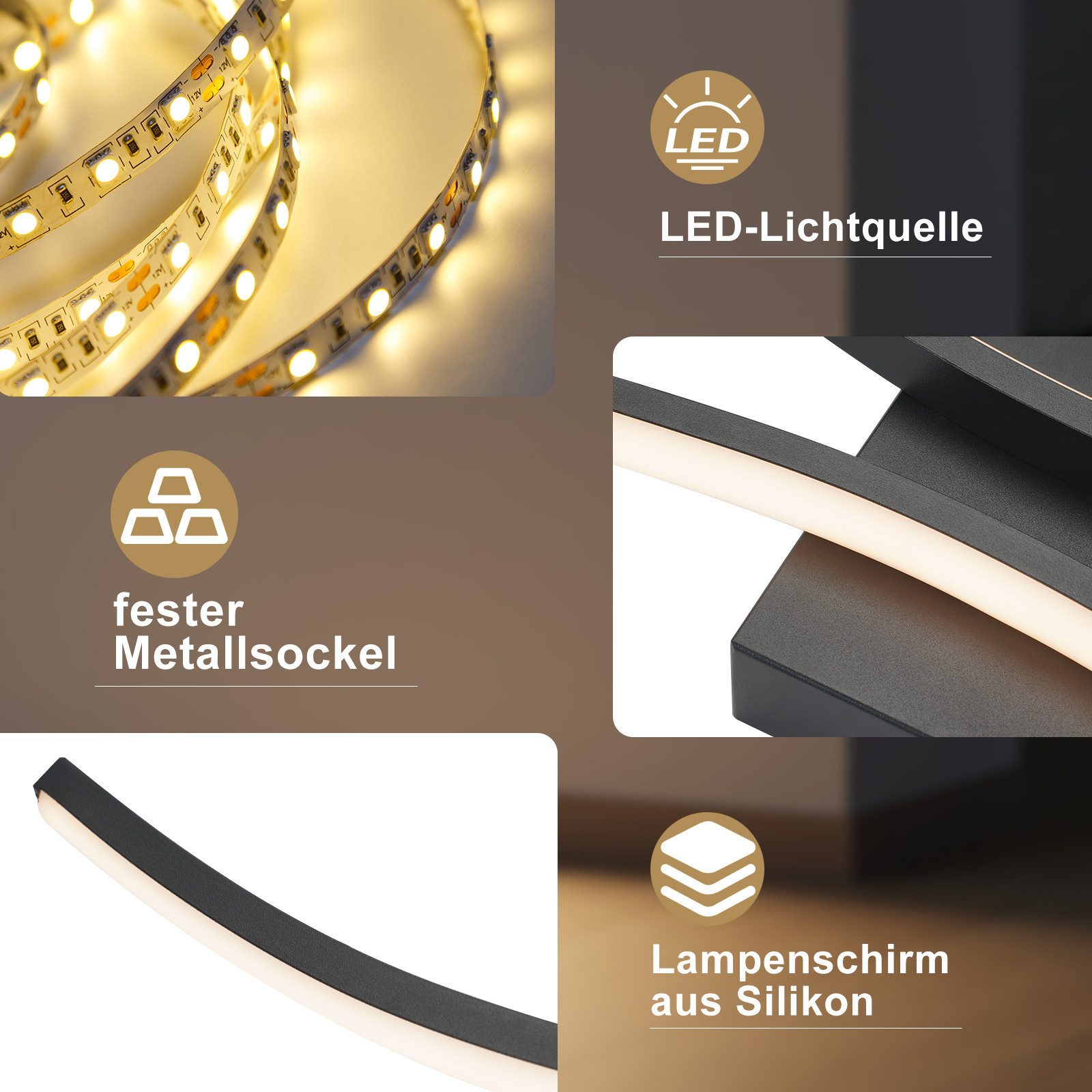 ZMH LED Wandleuchte Innen Wandlampe Flurlampe günstig online kaufen