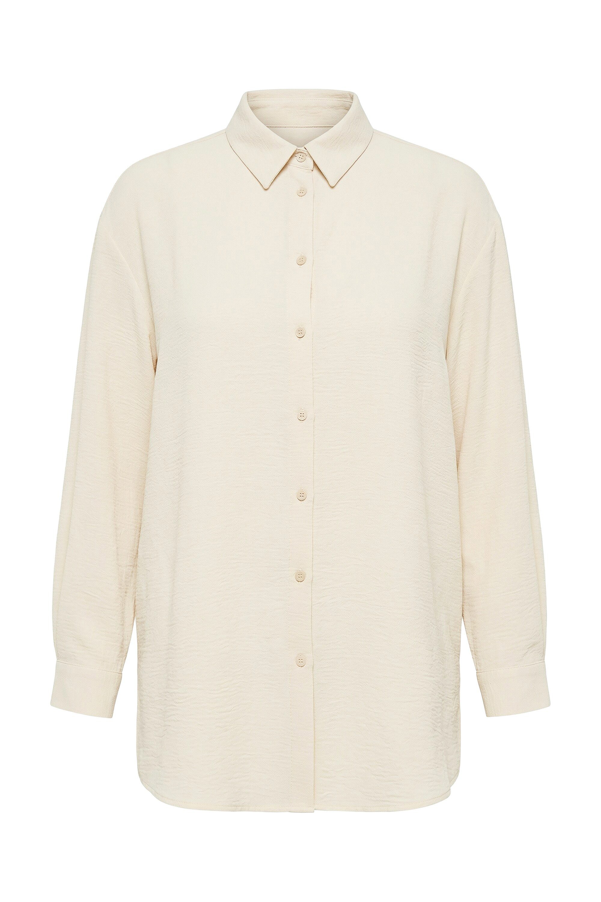 Studio Untold Hemdbluse Hemdbluse oversized Krepp Langarm günstig online kaufen