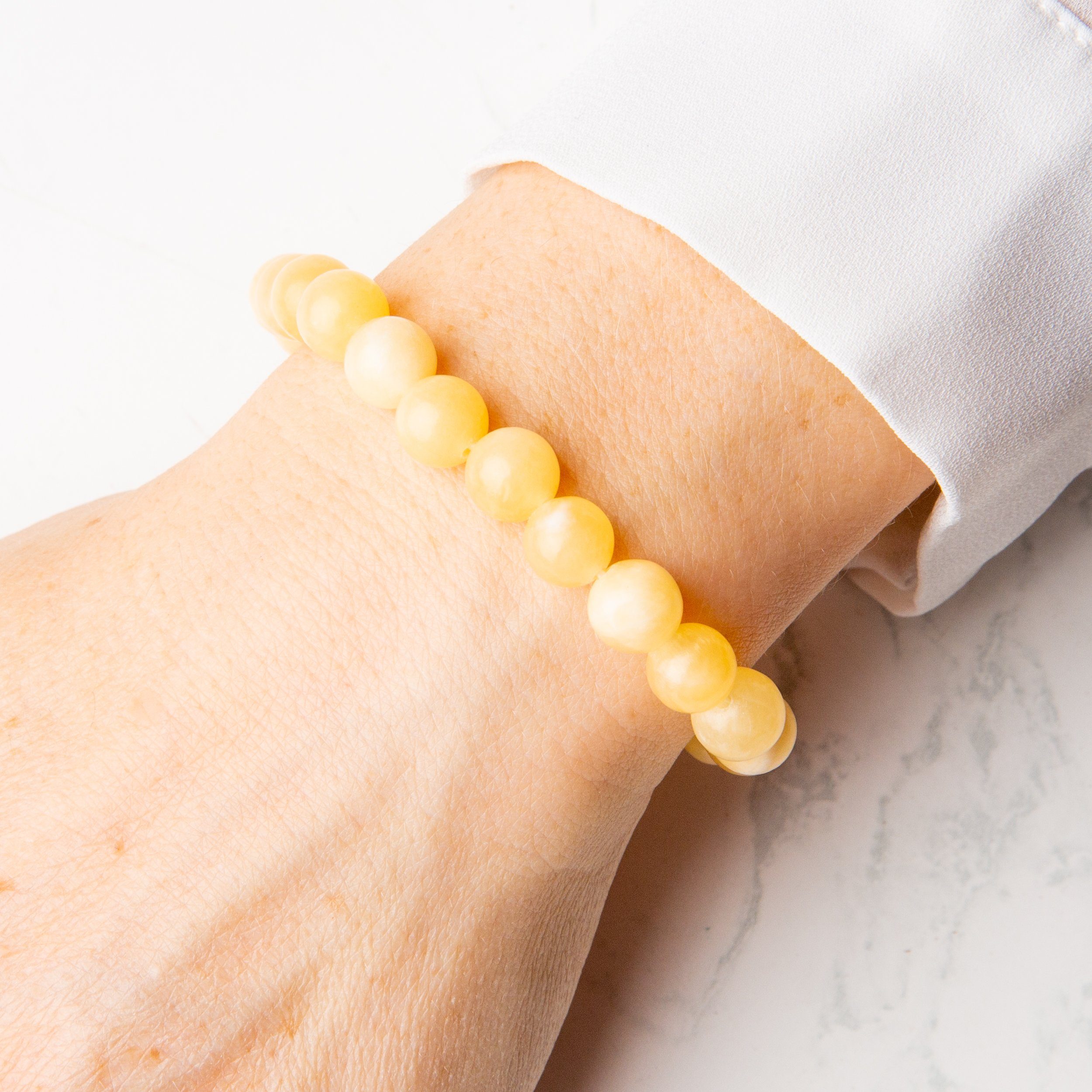 Vascavi Armband Gelber Jade Edelstein, Made günstig online kaufen