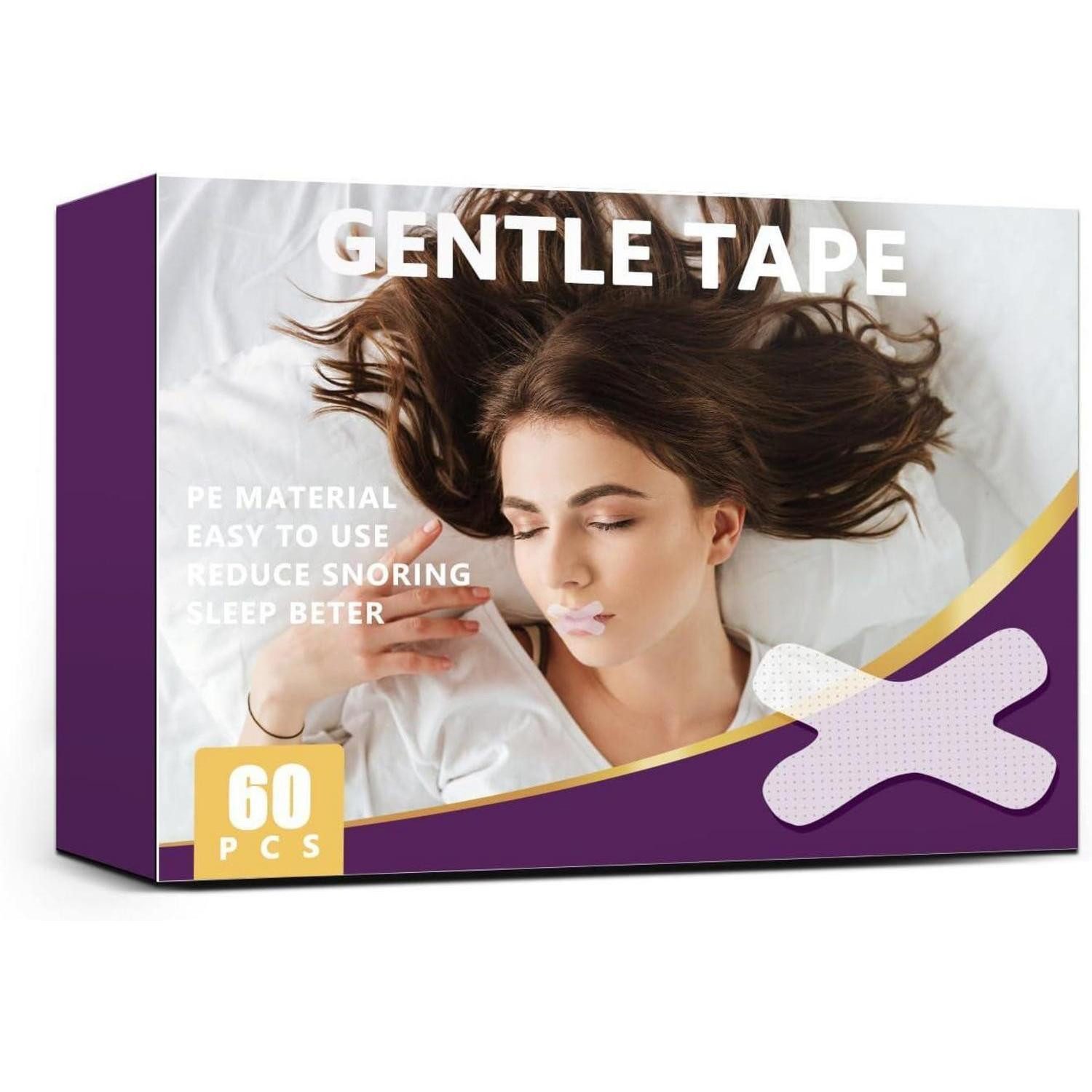 LuxusKollektion Nasenpflaster Mundpflaster Schnarchpflaster Schlafen 60er Pack Transparent