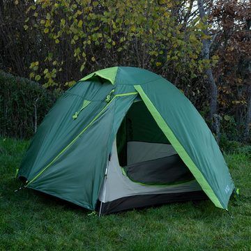 Husky Kuppelzelt, 2 Personen Zelt Kuppelzelt grün leicht Campingzelt