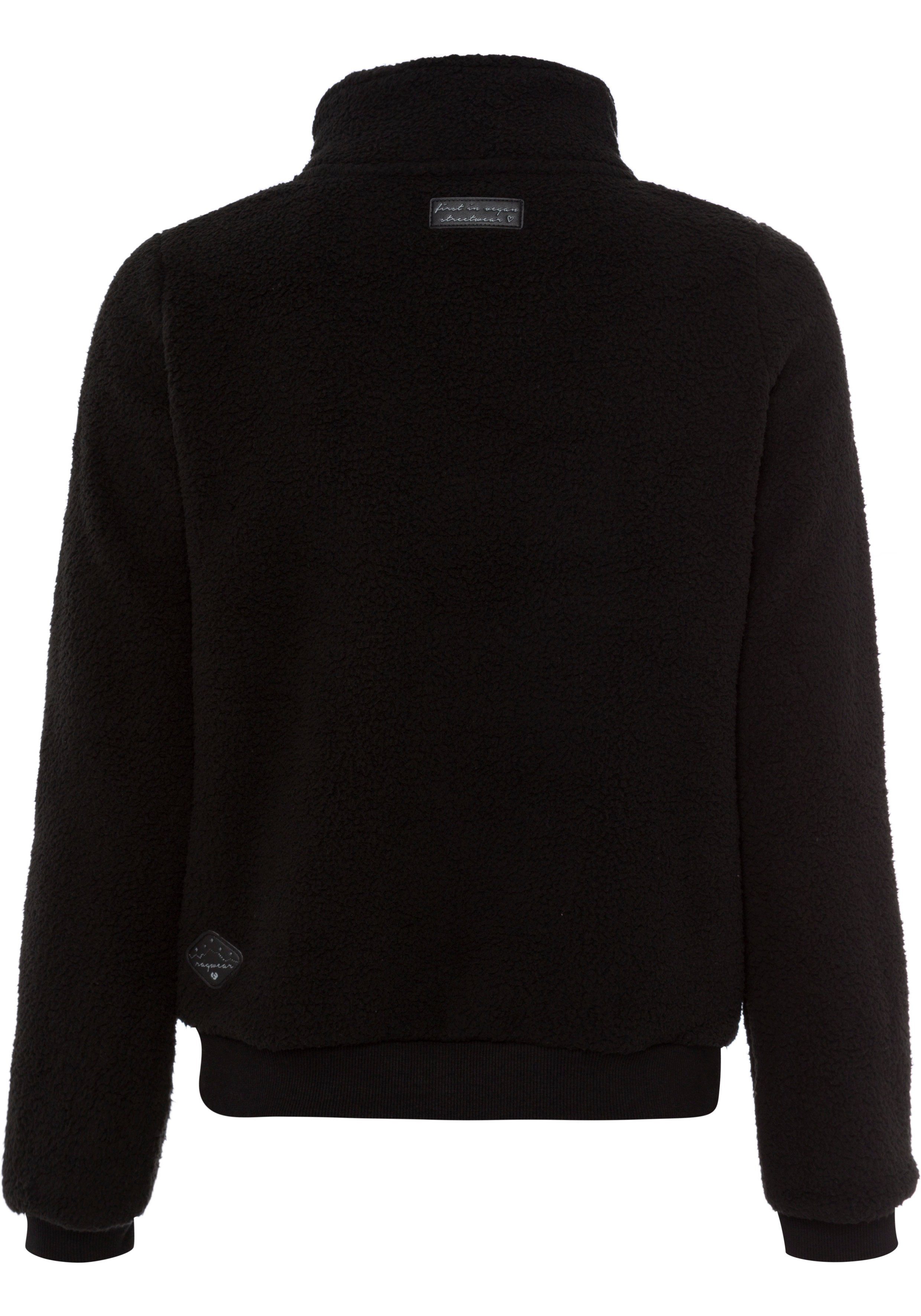 im Ragwear Trend Design Sweatjacke 1010 black Karo IMOLLA Fleece