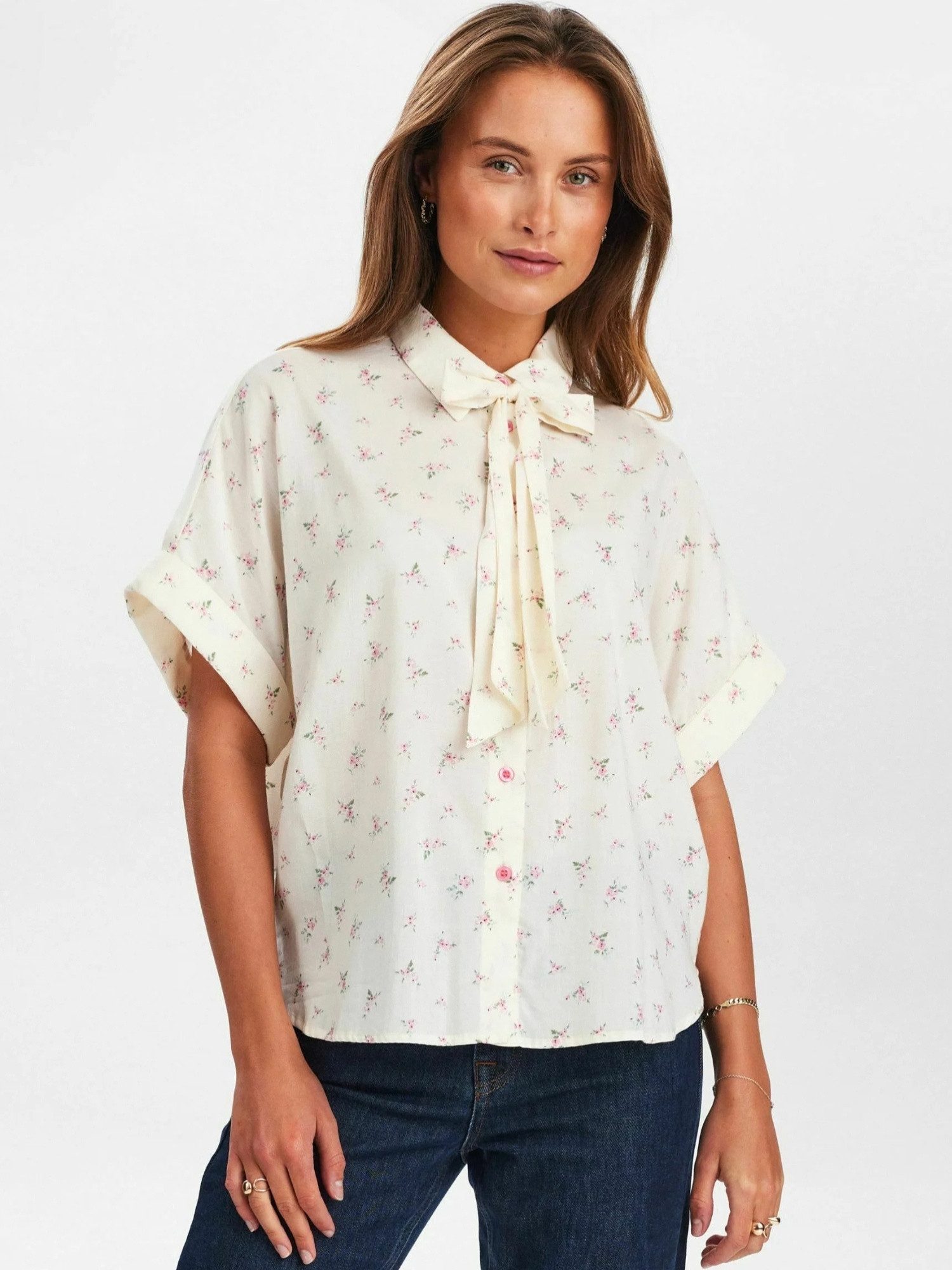 nümph Kurzarmhemd Nümph Short sleeve bow shirt NULULIANA