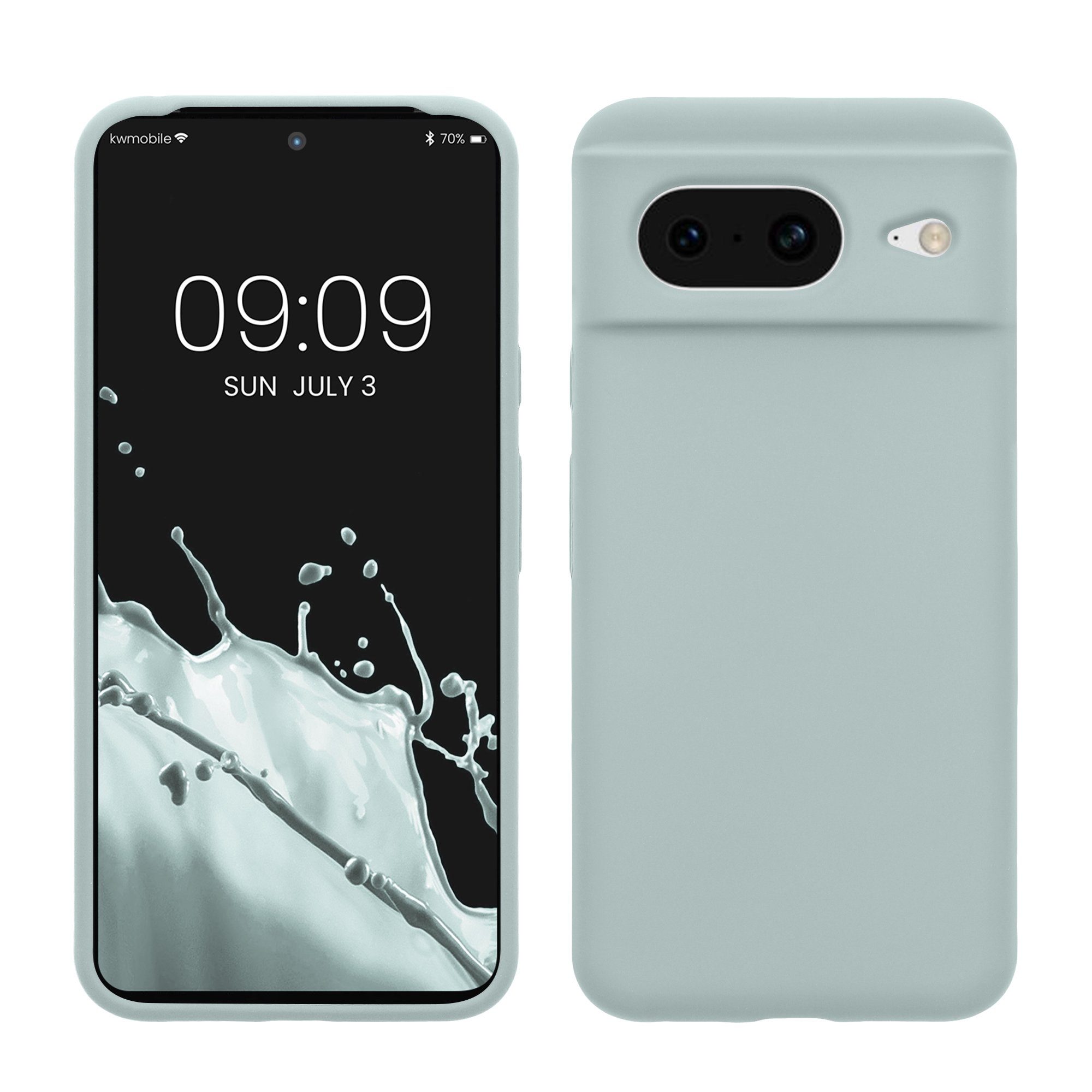kwmobile Handyhülle Hülle für Google Pixel 8, Hülle Silikon gummiert - Handyhülle - Handy Case Cover