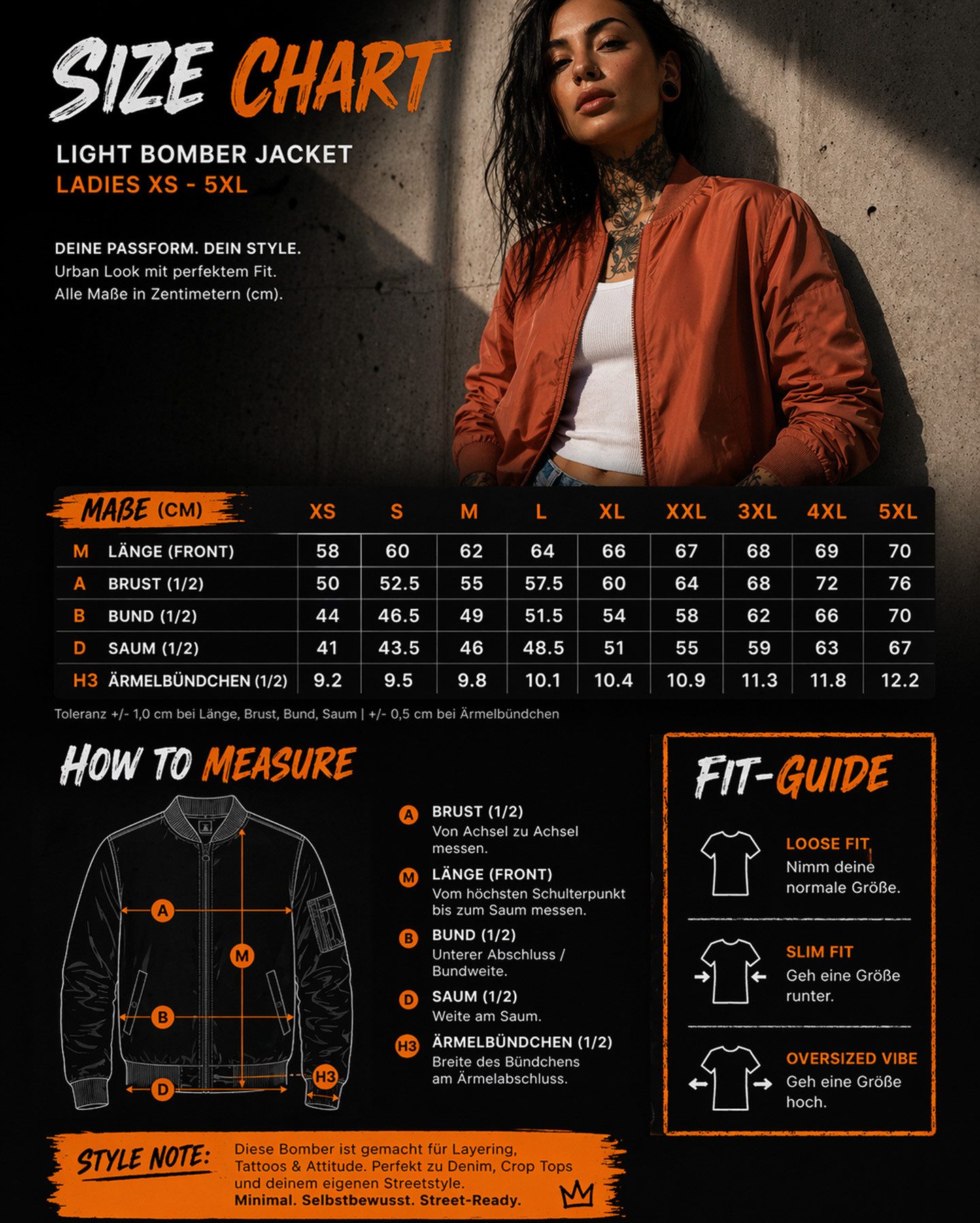 urbandreamz Bomberjacke Damen leichte Bomberjacke Jacke Sommer Frühling Übergangsjacke Seitentaschen, wasserabweisend, waffelartige seitliche Einsätze – Bild 4 von 5