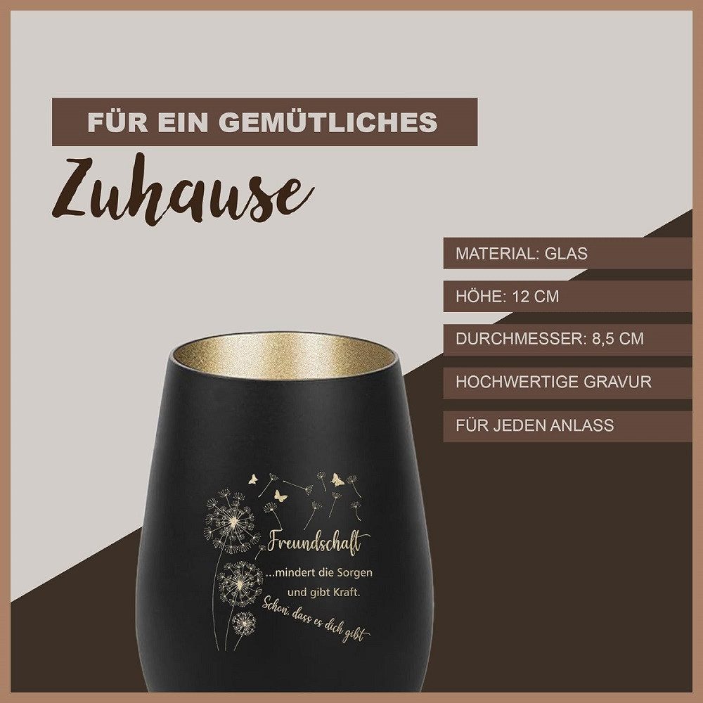 Der Porzellan-Laden Windlicht Personalisiertes Windlicht: 'Freundschaft günstig online kaufen