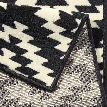 Läufer Teppich Läufer Nordic Schwarz Creme, HANSE Home, rechteckig, Höhe: 9 mm