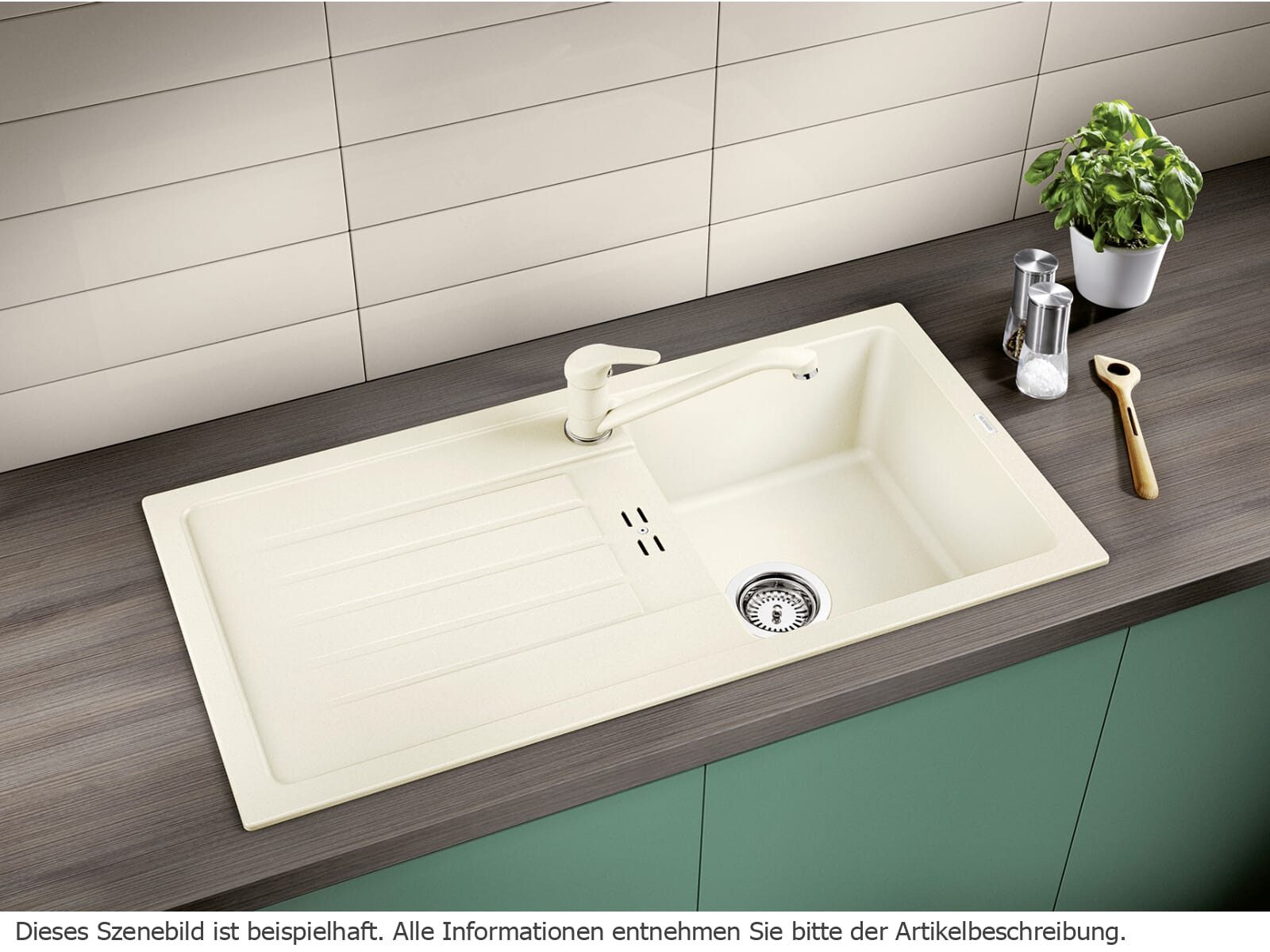 Blanco Granitspüle, rechteckig, 86/44 cm, (1 St)