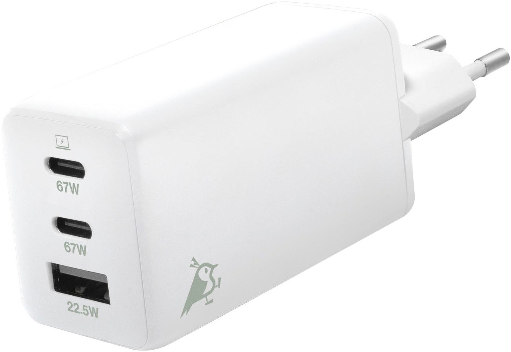 Chargebird W3 65W (2x USB-C, 1x USB-A) USB-Ladegerät