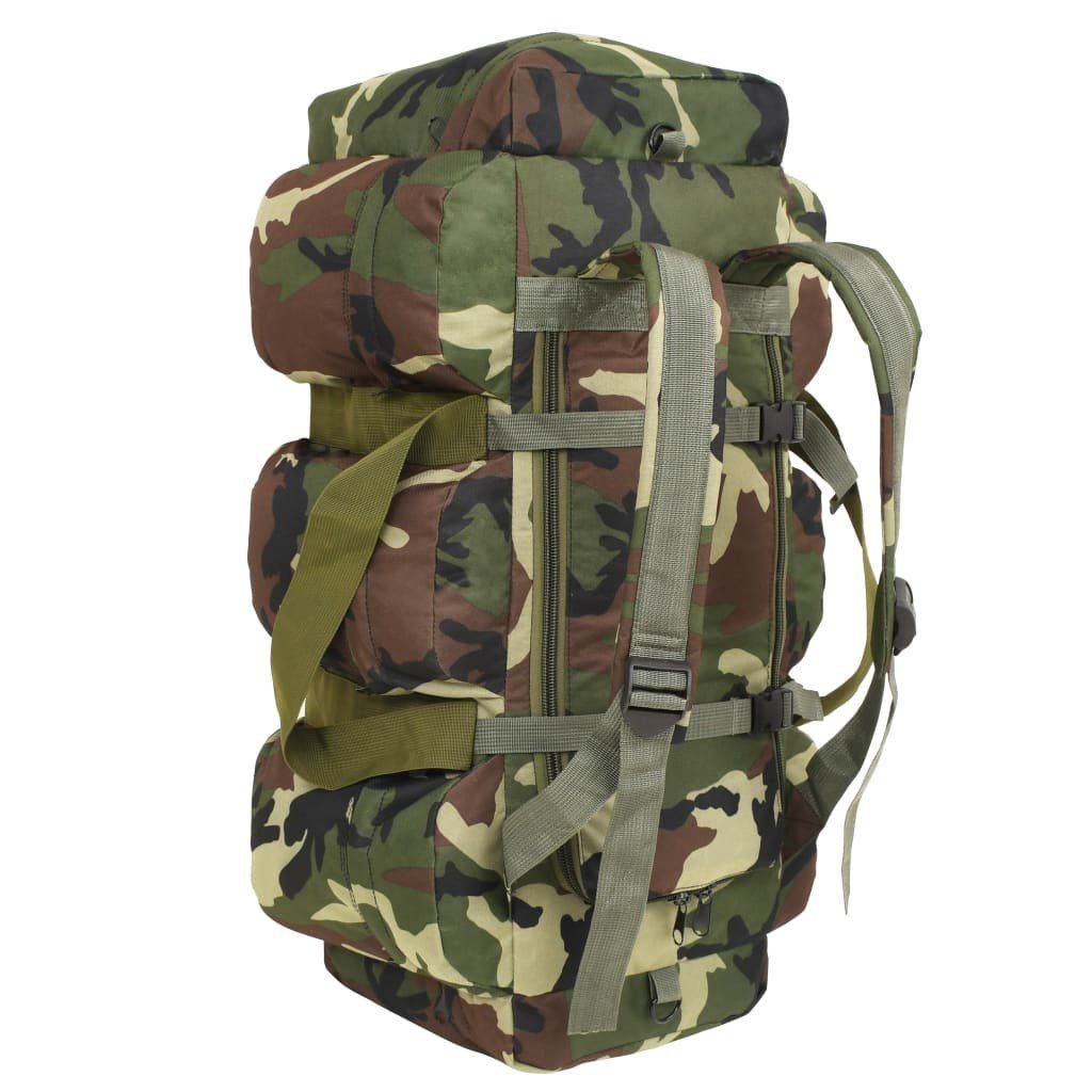 vidaXL Packsack 3-in-1 Seesack Armee-Stil 90 Camouflage L
