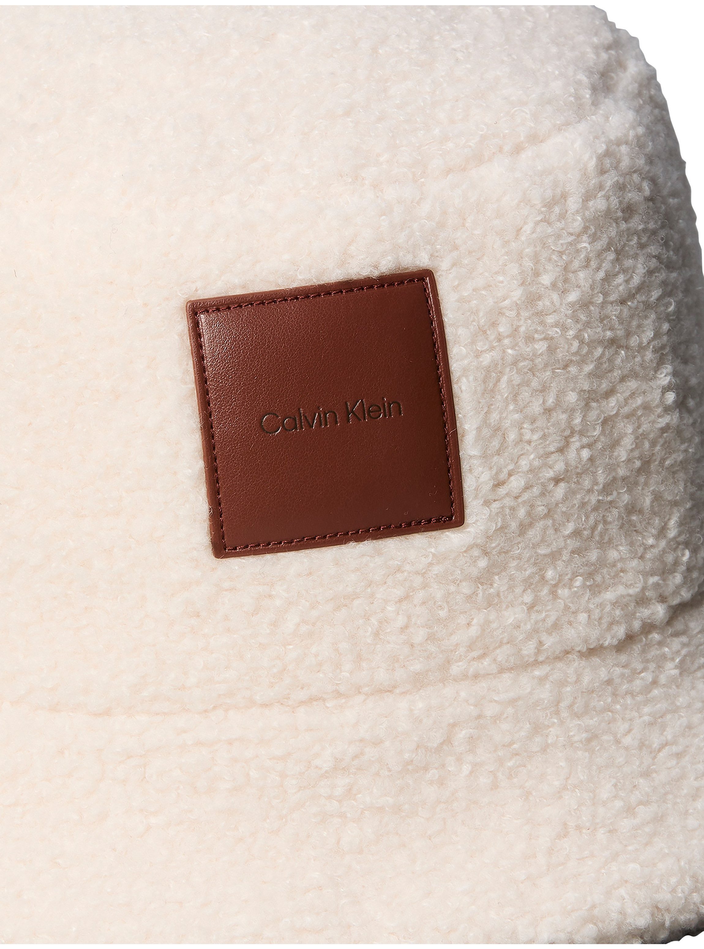 Calvin Klein Fischerhut ALL-OVER SHERPA PATCH BUCKET Regular fit mit Fellimitat
