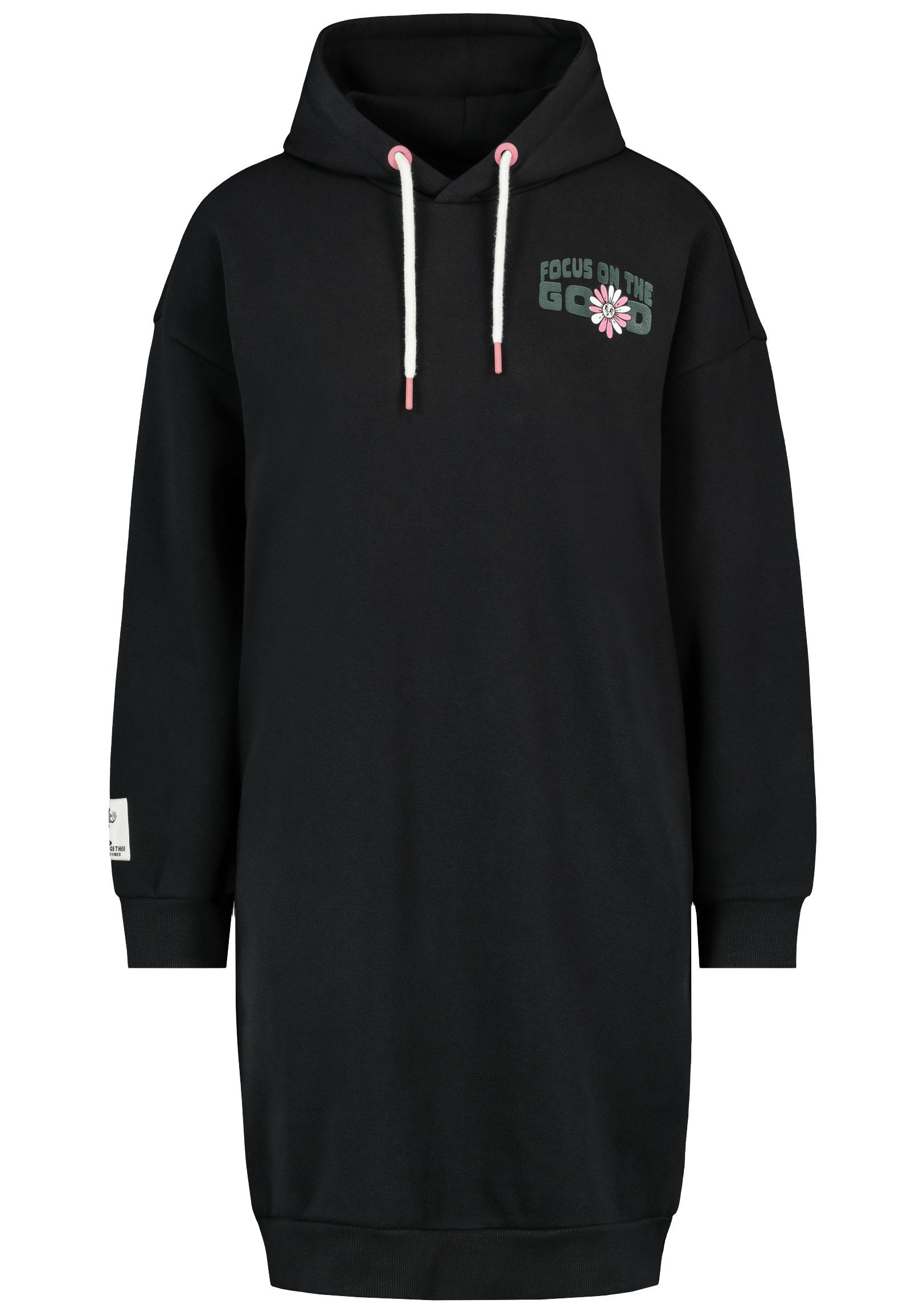 SUBLEVEL Hoodie Sublevel Sweatkleid Kapuzenpullover Oversize Lange Kapuzenpullover