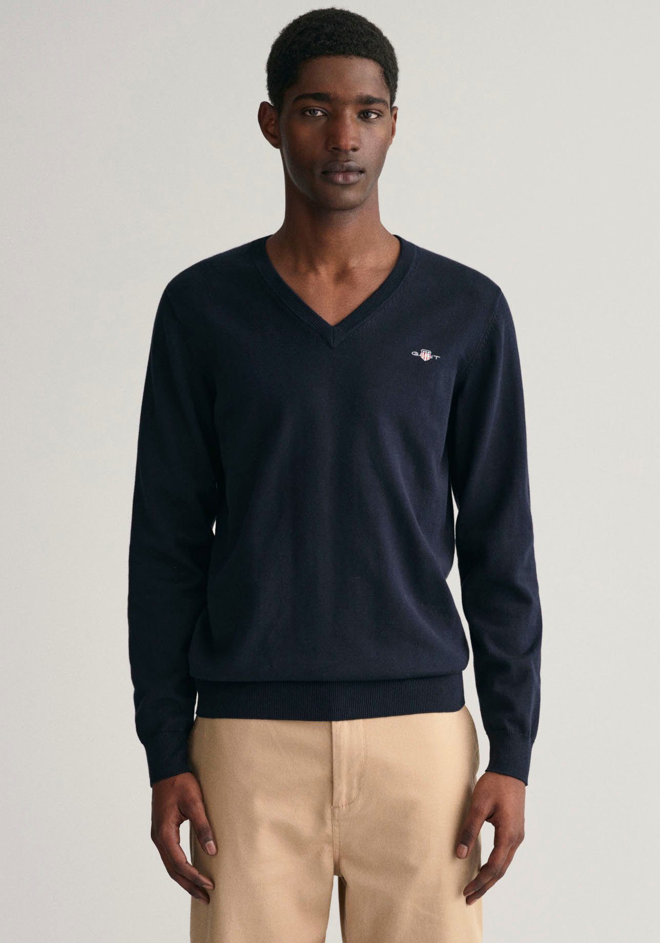 V-Ausschnitt-Pullover Classic Cotton V-Neck