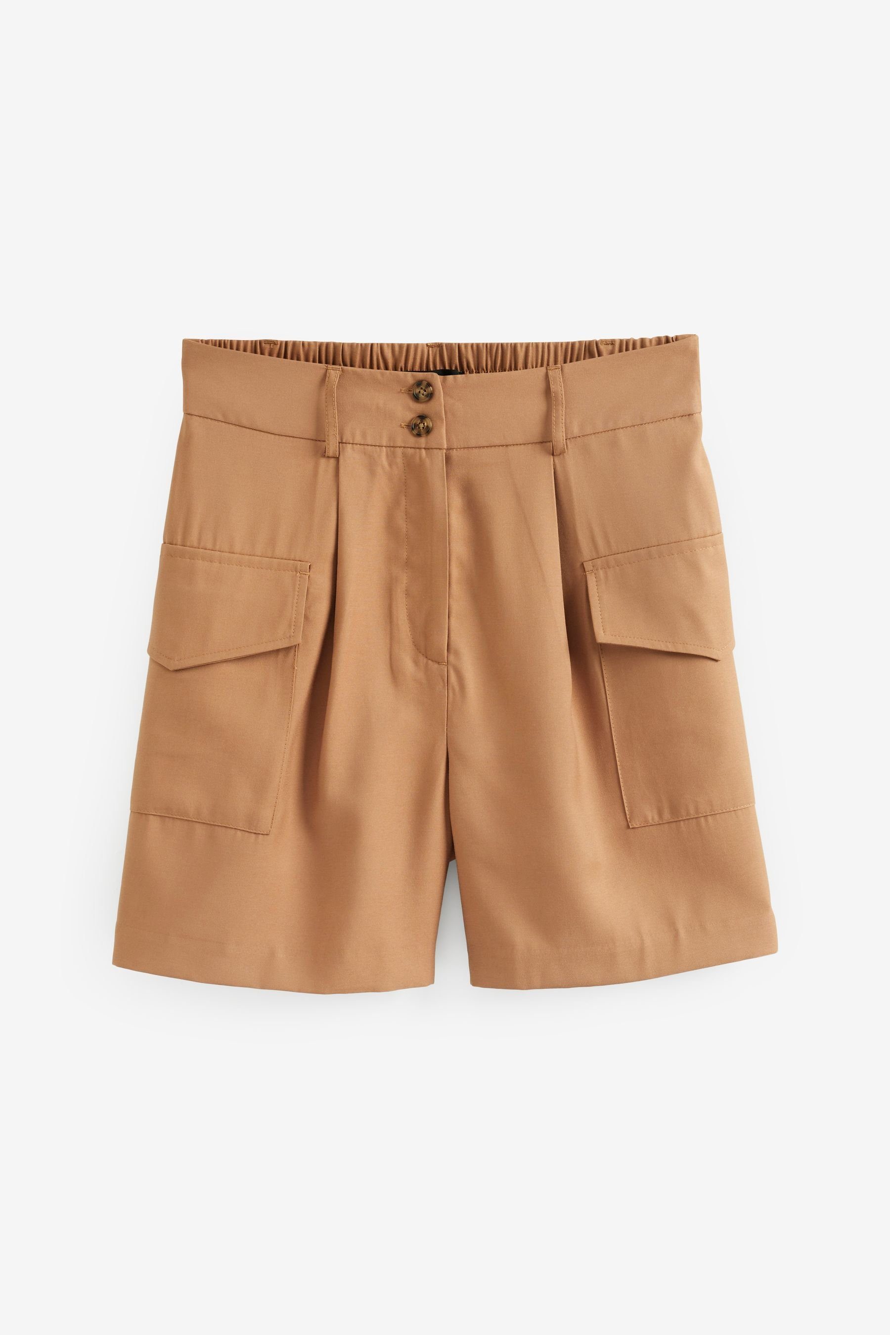 Shorts (1-tlg) Shorts Sand Schicke Brown Next Utility-Detail mit