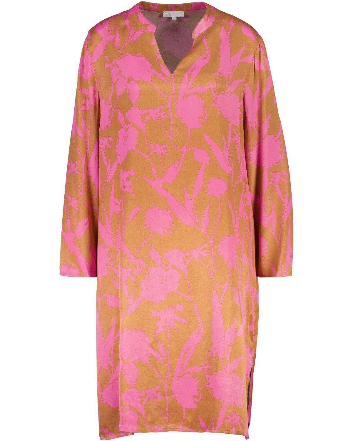 Midikleid Midikleid mit Allover-Blumenmuster