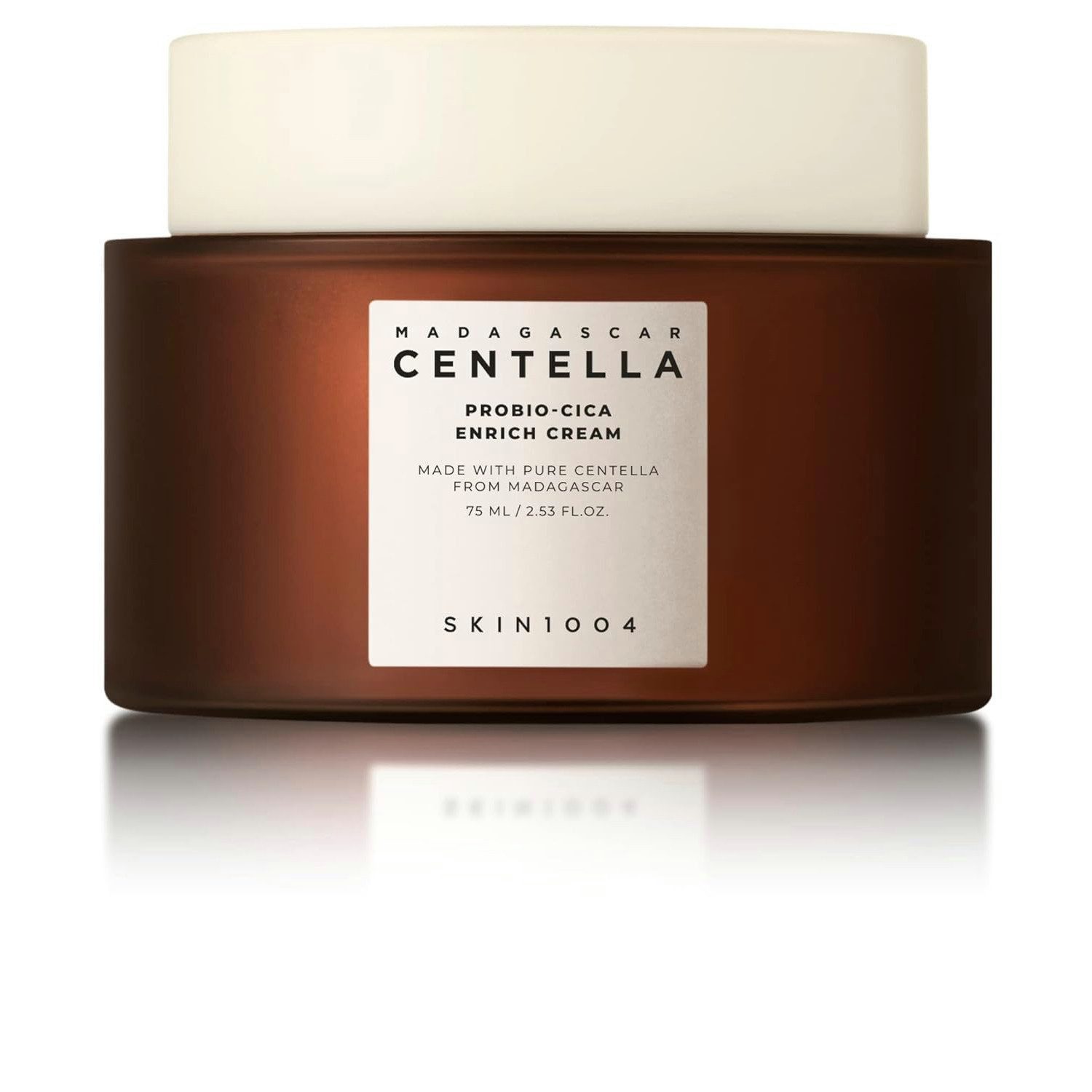 SKIN1004 Feuchtigkeitscreme Madagascar Centella Probio-Cica Enrich Cream Gesichtscreme 50ml – Feuchtigkeitspflege mit fermentierter Centella Asiatica, Probiotika, Niacinamid & Ceramiden für empfindliche, trockene oder reife Haut